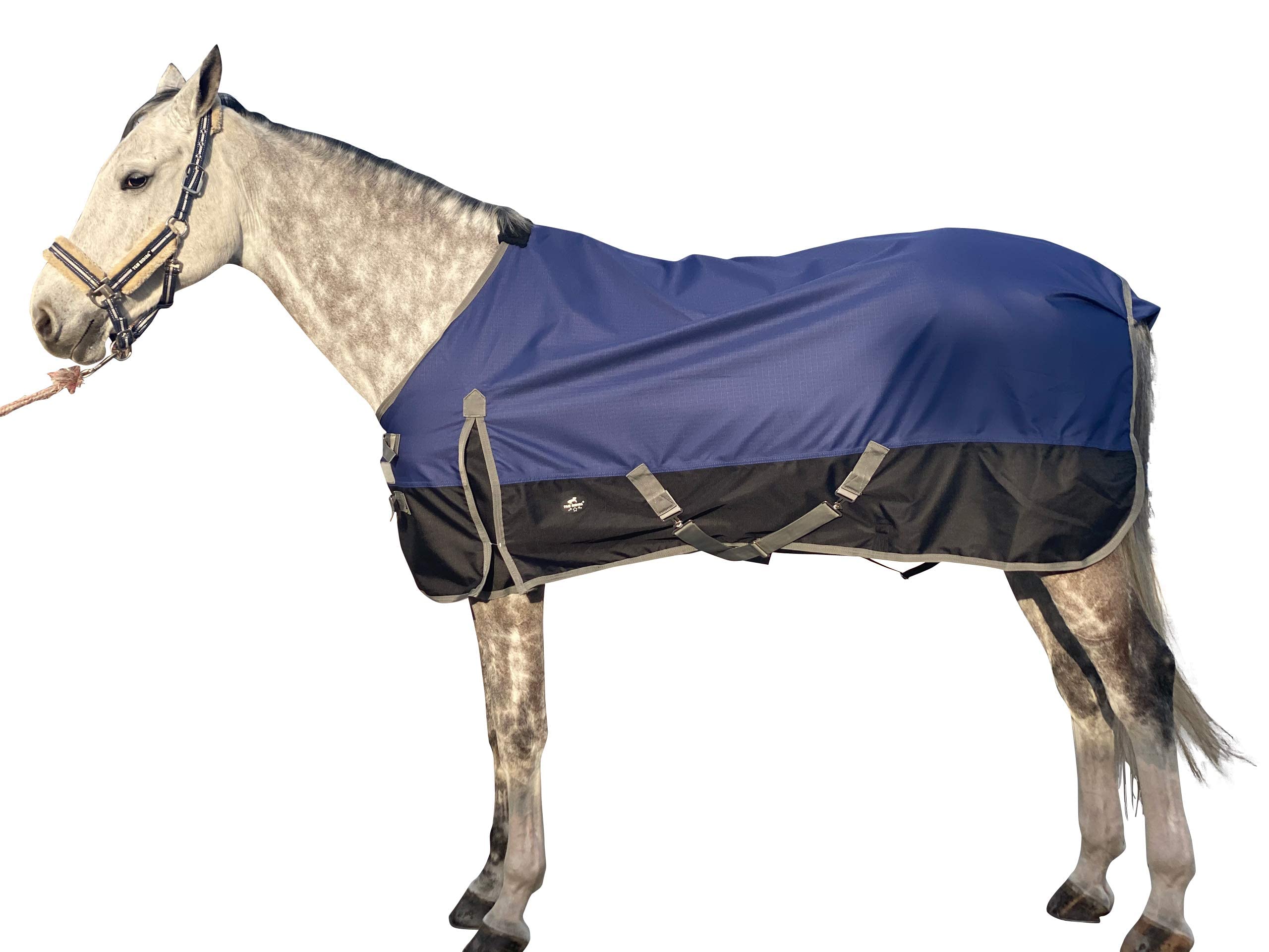 1200Denier Waterproof And Breathable Horse Sheet Tgw Rding Horse Blanket (80'', Navy Blue)