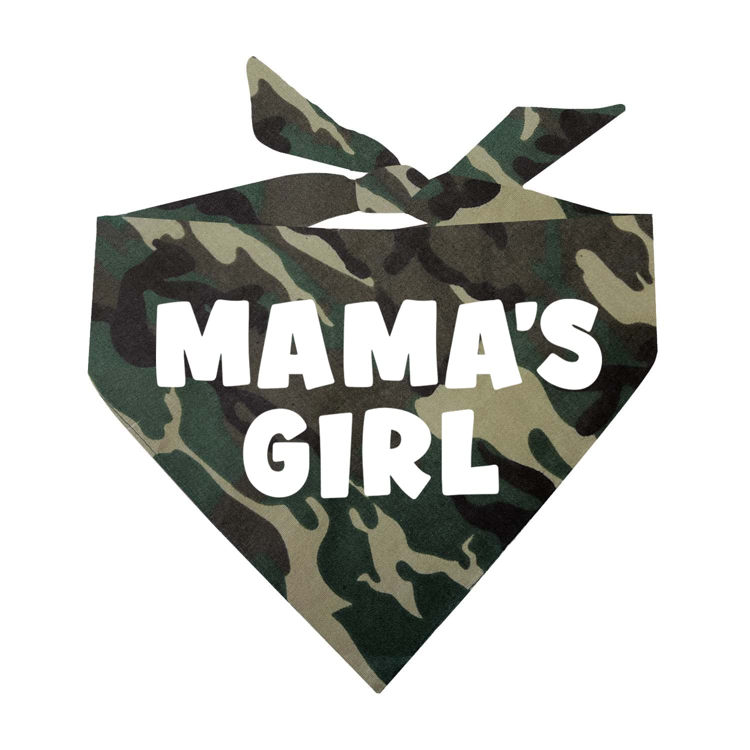 Mama'S Girl Dog Bandana | 100% Cotton For Mom | Valentine'S Day | Prop Photoshoot | Camo, X-Small (949)