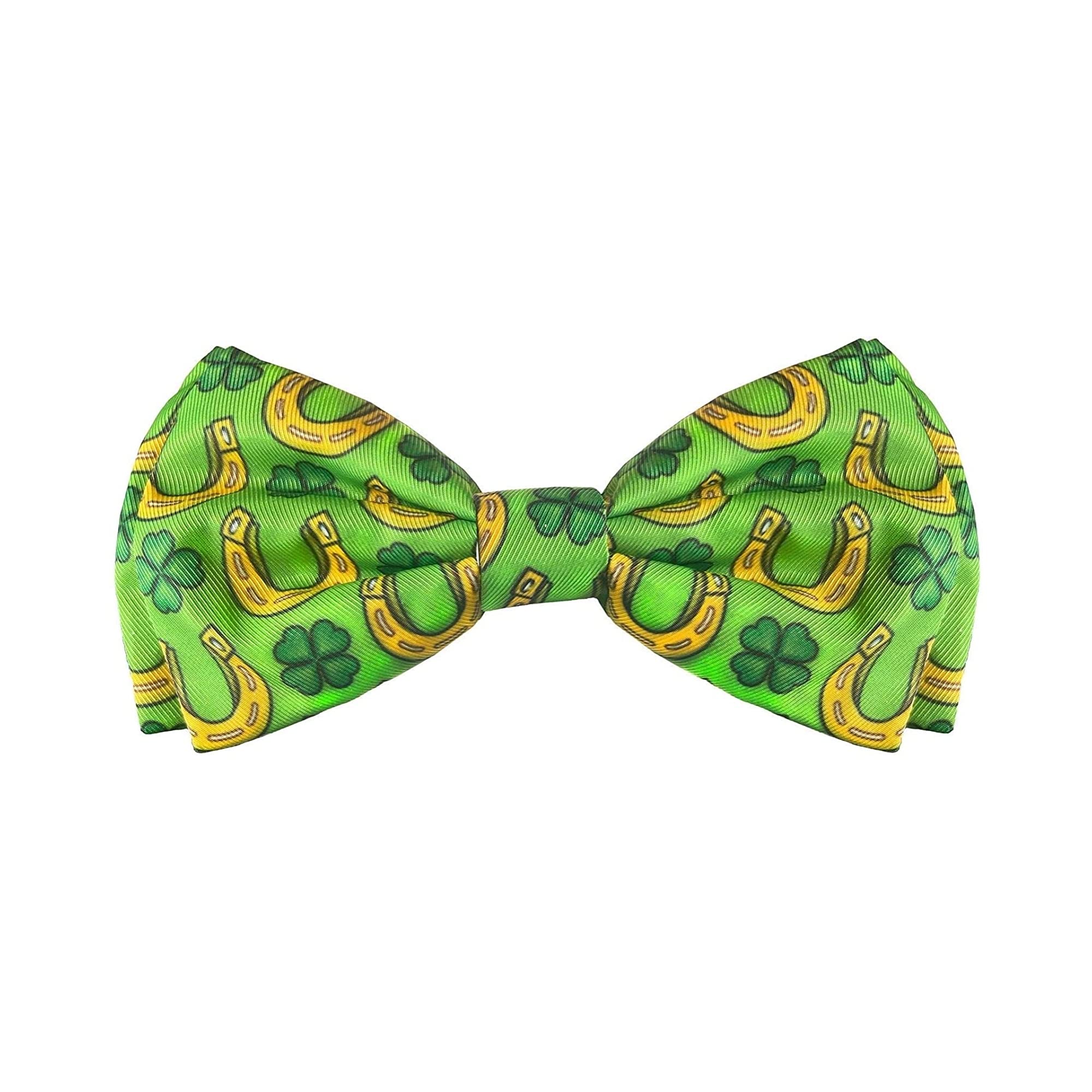 Huxley & Kent Bow Tie For Pets - Lucky Charm (Large) - St. Patricks Day Bow Tie Collar Attachment - Fun Bow Ties For Dogs & Cats