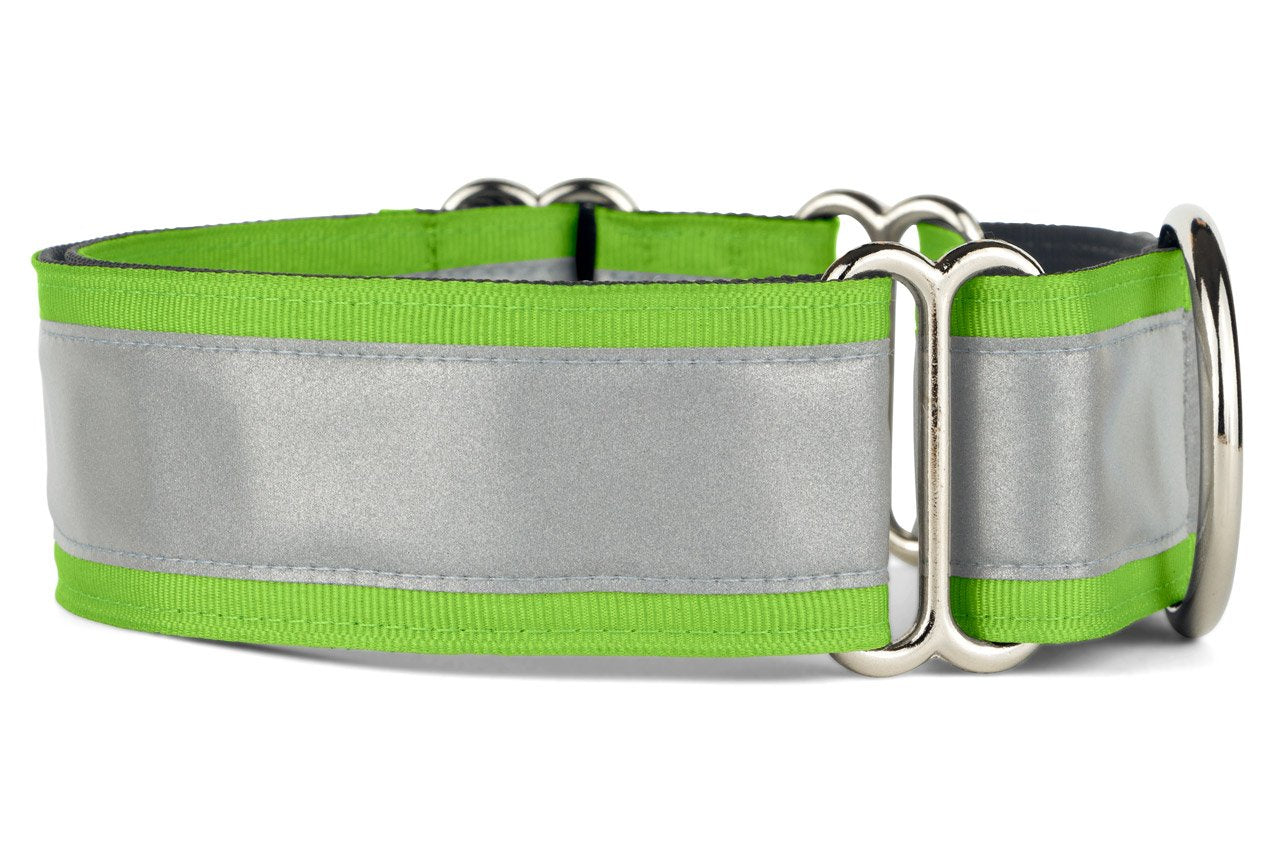 If It Barks - 1.5'' Reflective Martingale Collar for Dogs - Adjustable - Made in USA - Strong, Durable, and Comfy - Ideal for Tr