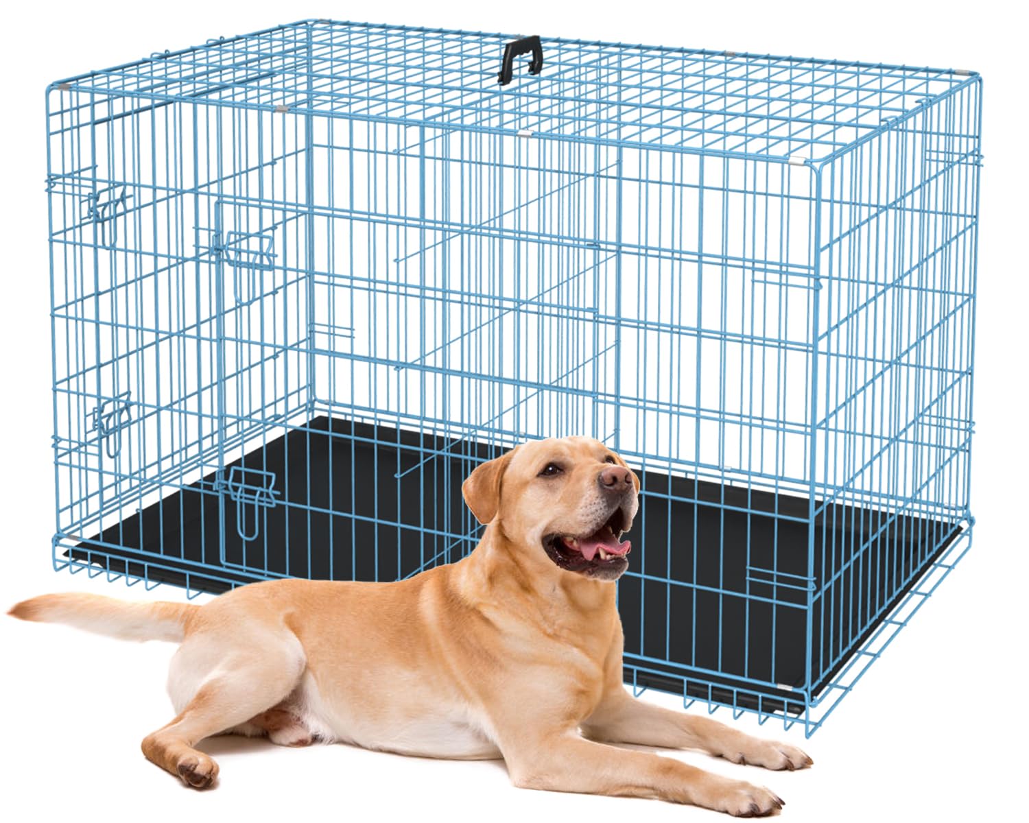 BestPet 36 Inch Dog Crates for Small Medium Dogs Folding Mental Wire Crates Dog Kennels Outdoor and Indoor Pet Dog Cage Crate wi