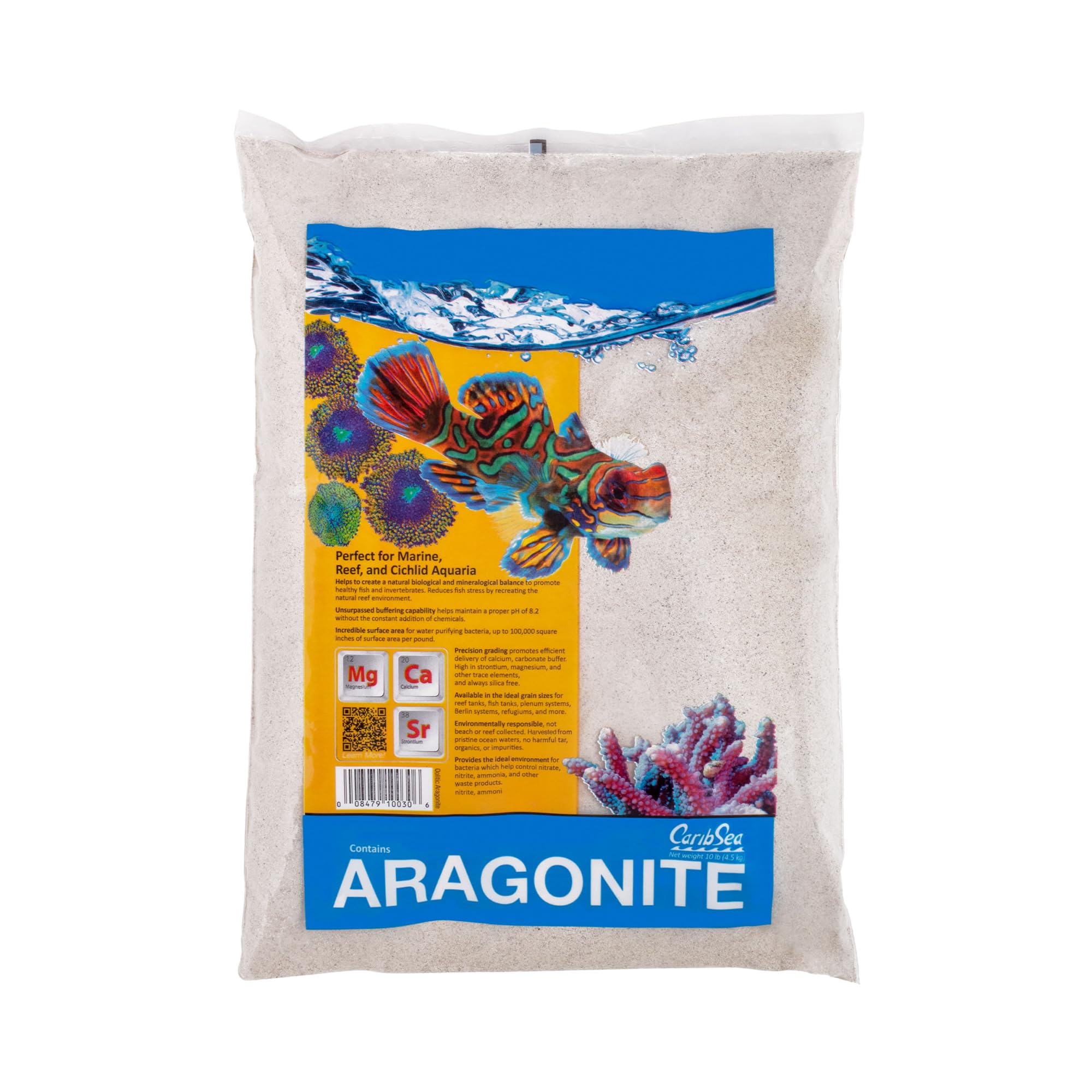 Carib Sea Aragonite Aquarium Sand, 10 lbs.