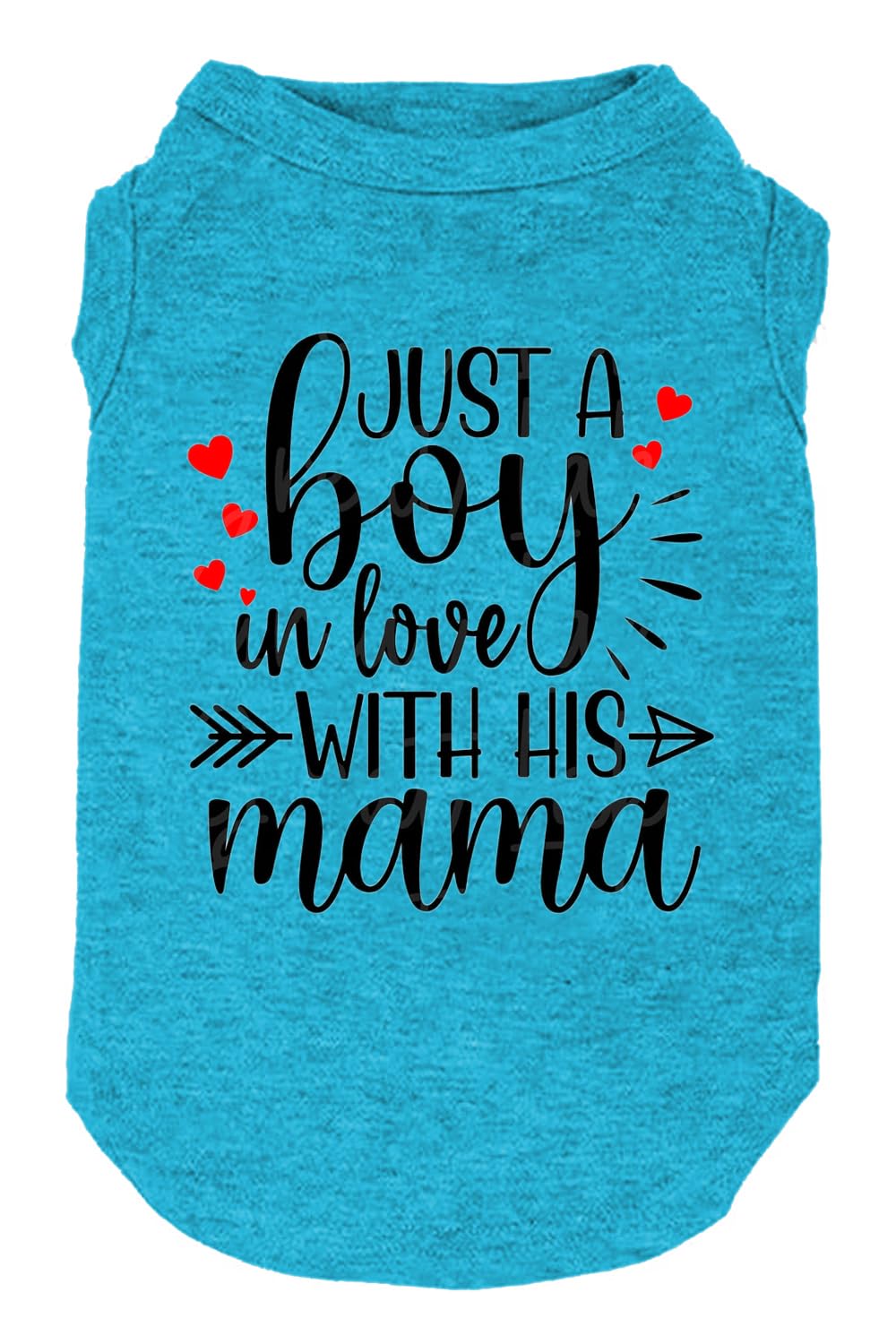 Dog Clothes Just A Boy In Love With Mama Shirts Pet Supplies Vest Small Medium Large Dog Apparel (Boy-Blue,Medium)