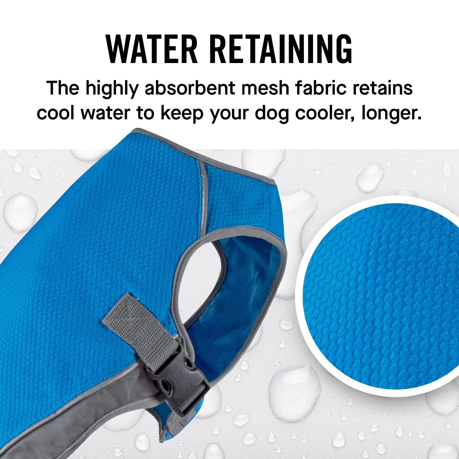 Canada Pooch Dog Cooling Vest - Evaporative Cooling Vest For Dogs With Breathable Mesh Material & Reflective Lining, Adjustable