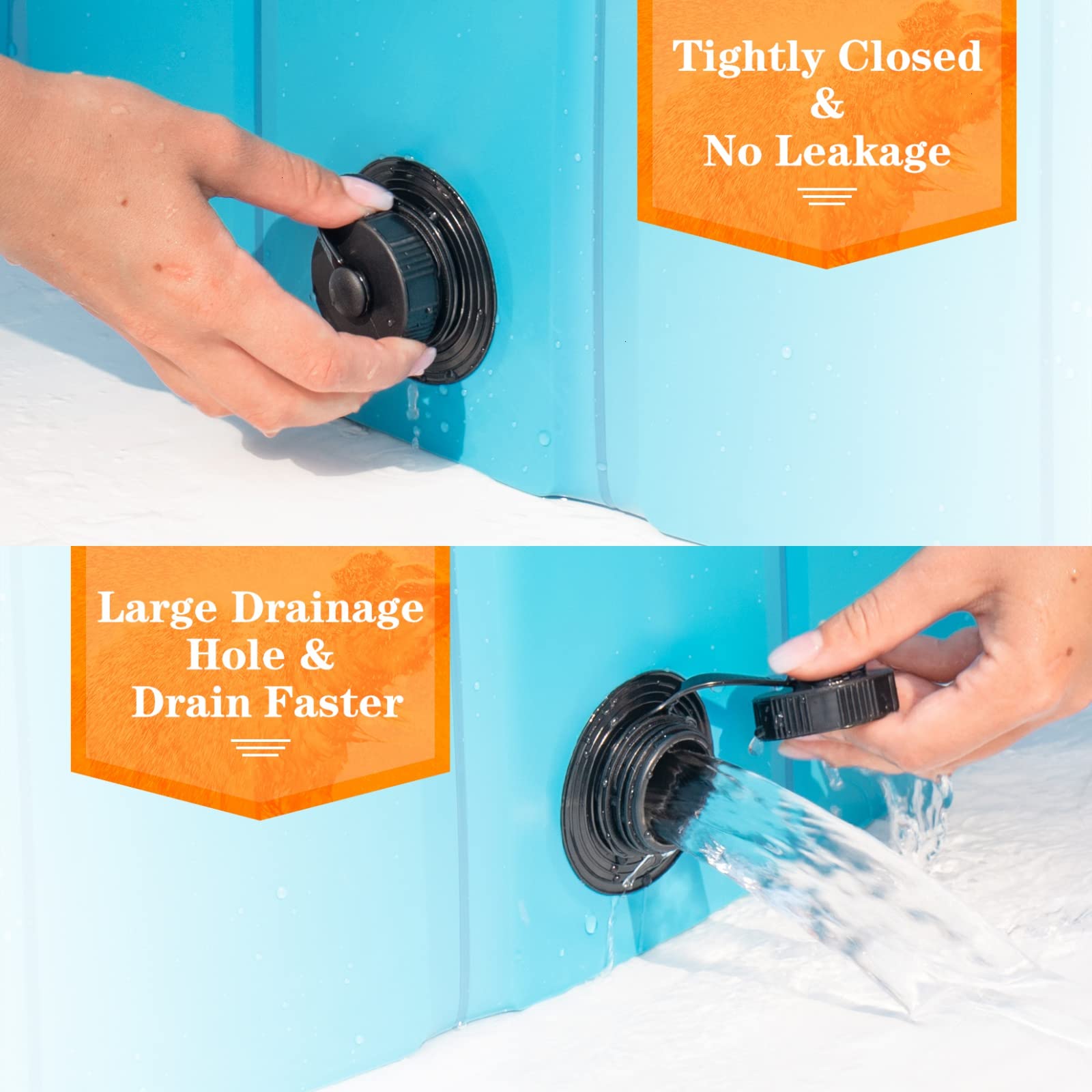 Timoo Foldable Dog Pool For Large Dogs 63 Inches Slip-Resistant Pet Pool Bathing Tub Pvc Wading Pool, Collapsible Dog Swimming Pool For Outdoor & Indoor Use, Blue