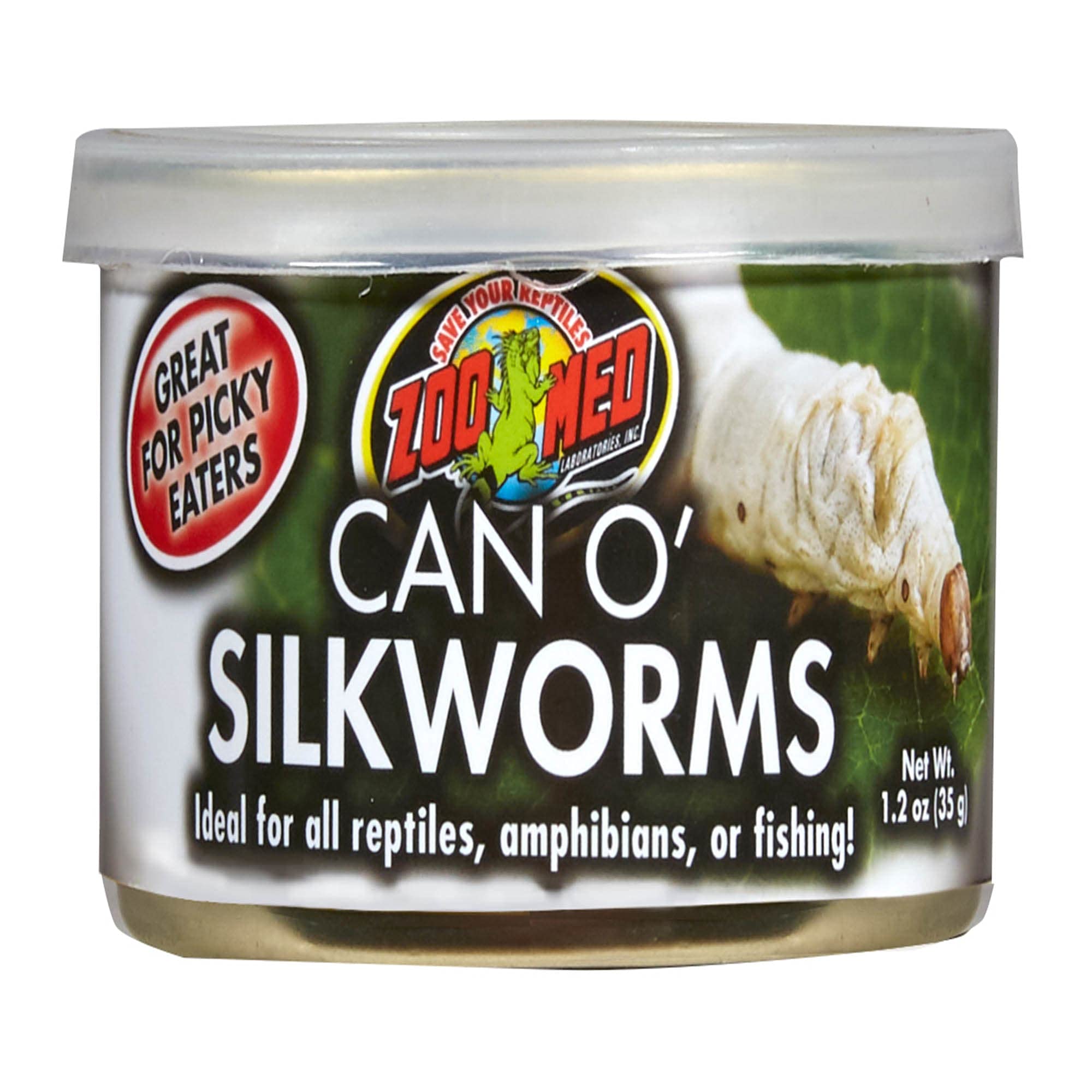 Zoo Med Can O Silkworms - 1.2 oz