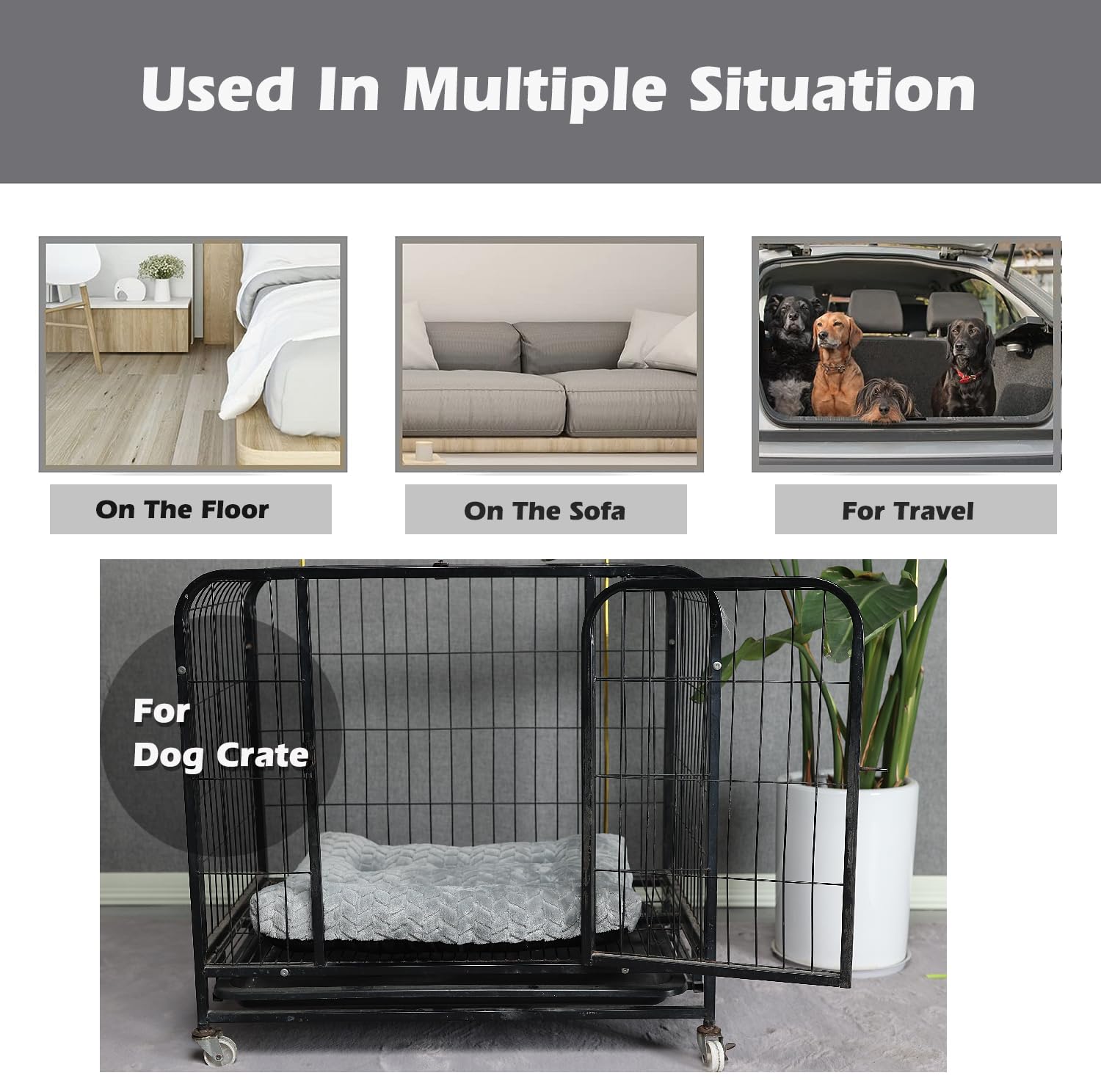 Dog Bed For Small Dogs Crate Washable Ultra Soft 24 Inch Puppy Bed With Anti-Slip Pet Pillow Cushion Sleeping Up To 25 Lbs Pet O