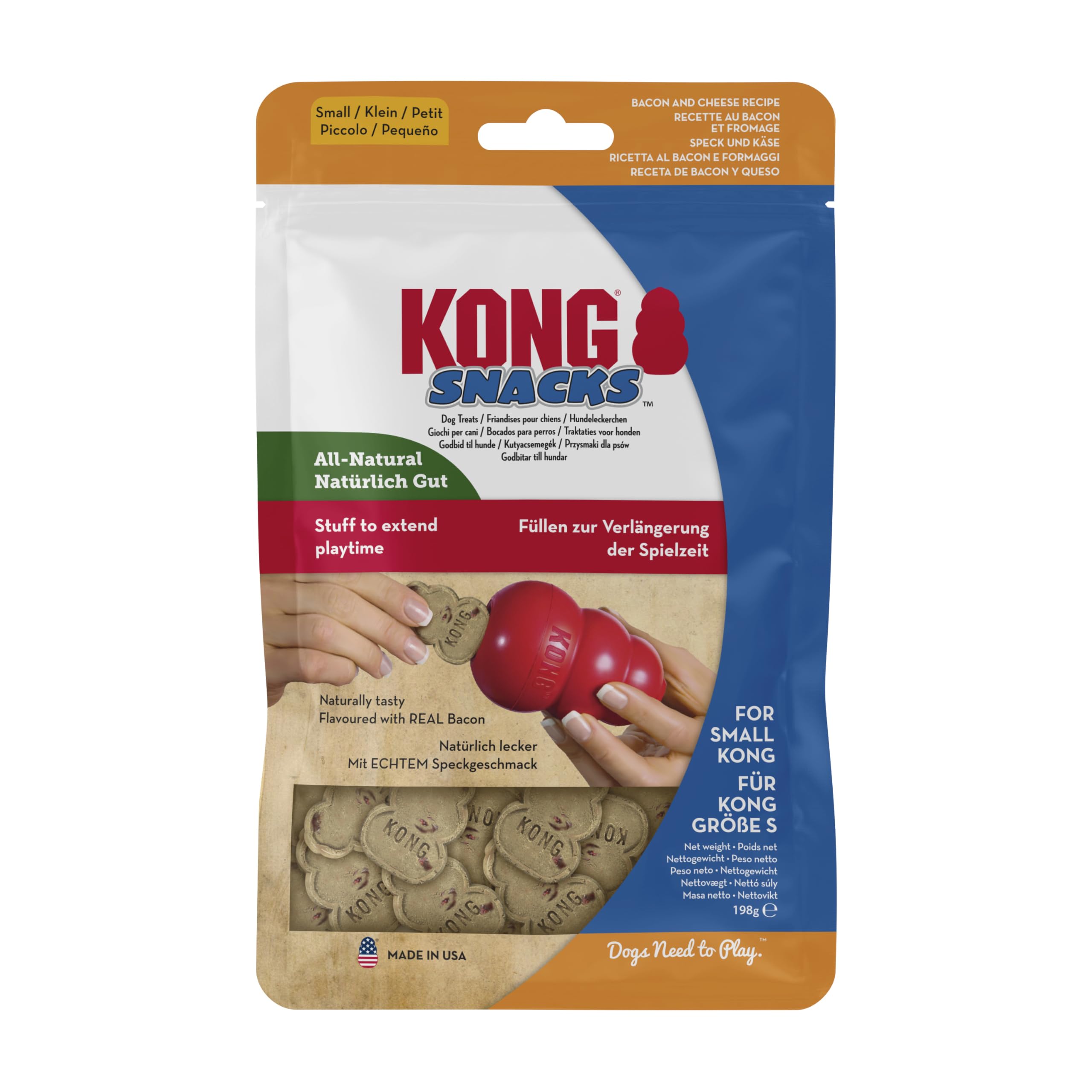 KONG - Snacks - All Natural Dog Treats Classic Rubber Toys - Puppy Recipe for Large Puppies (11 Ounce)