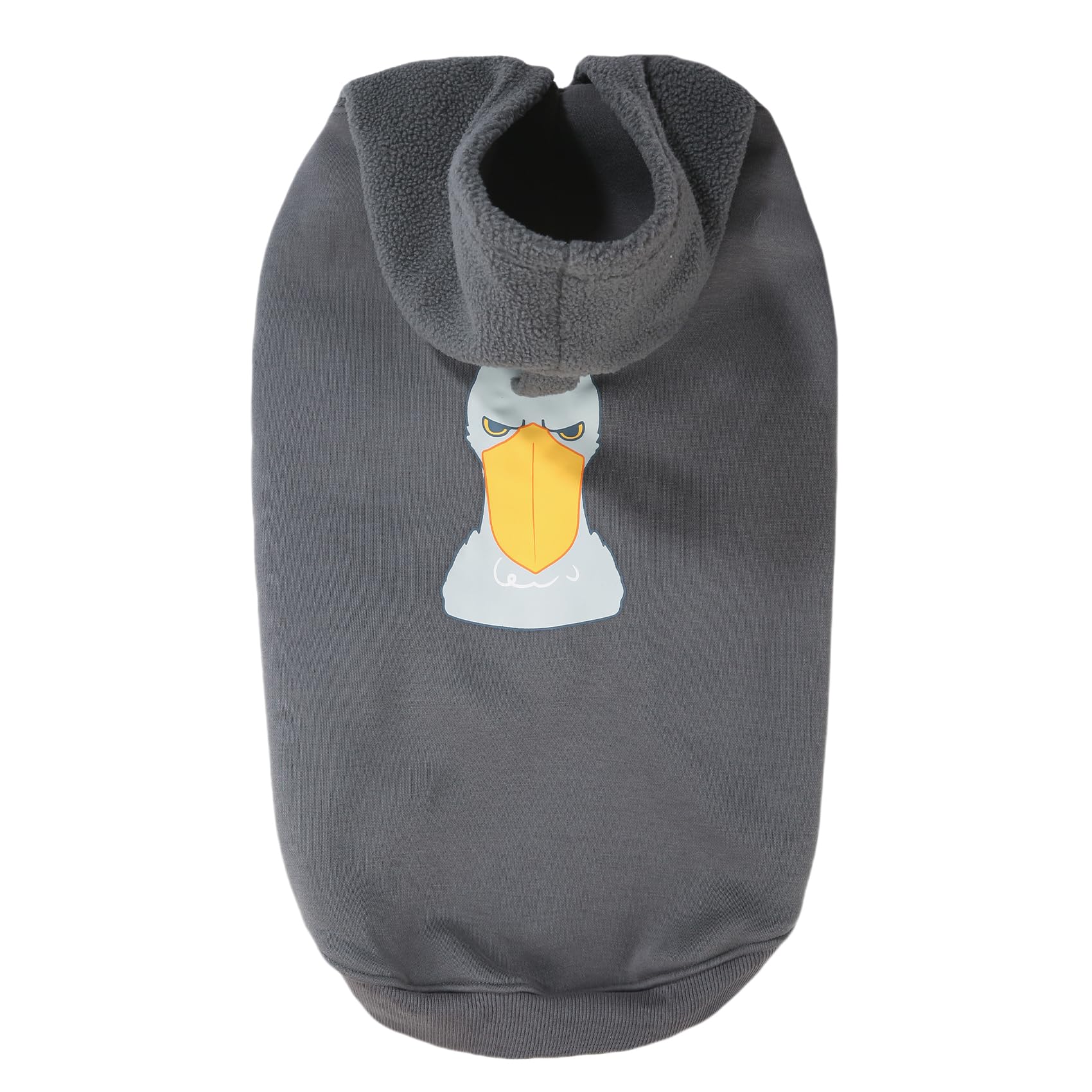 Dog Winter Hoodie Coat, Plush Vest Hoodie Dog Jacket, Dog Winter Autumn Warm Clothes(Grey-Medium)