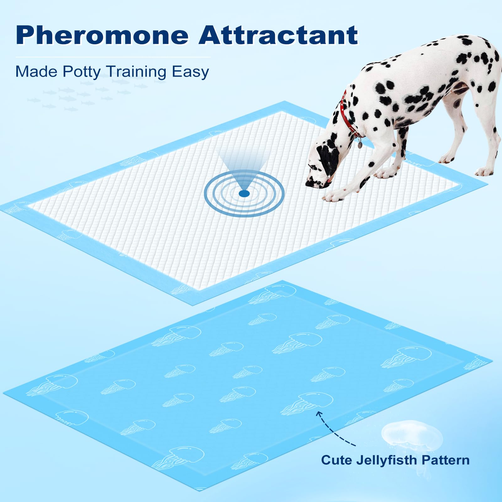 MIZOK Dog Pads Extra Large 30x36in Puppy Pads XL Super Absorbent, Potty Pads with 6-Layer Leak-Proof and Quick-Dry Surface, Wee