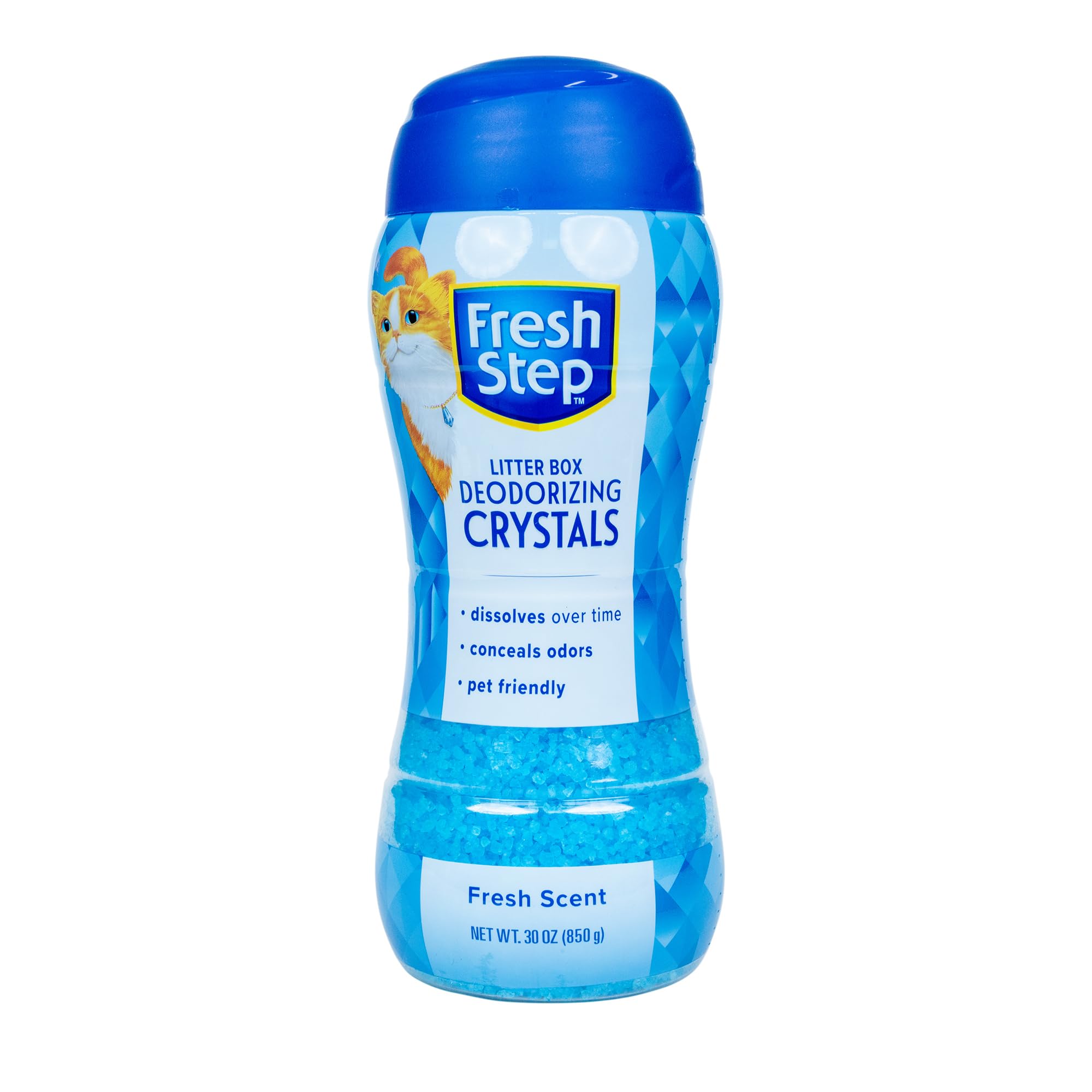 Fresh Step Cat Litter Crystals in Fresh Scent - Cat Litter Box Deodorizer - Combats Odors and Neutralizes Smells to Keep Your Ho