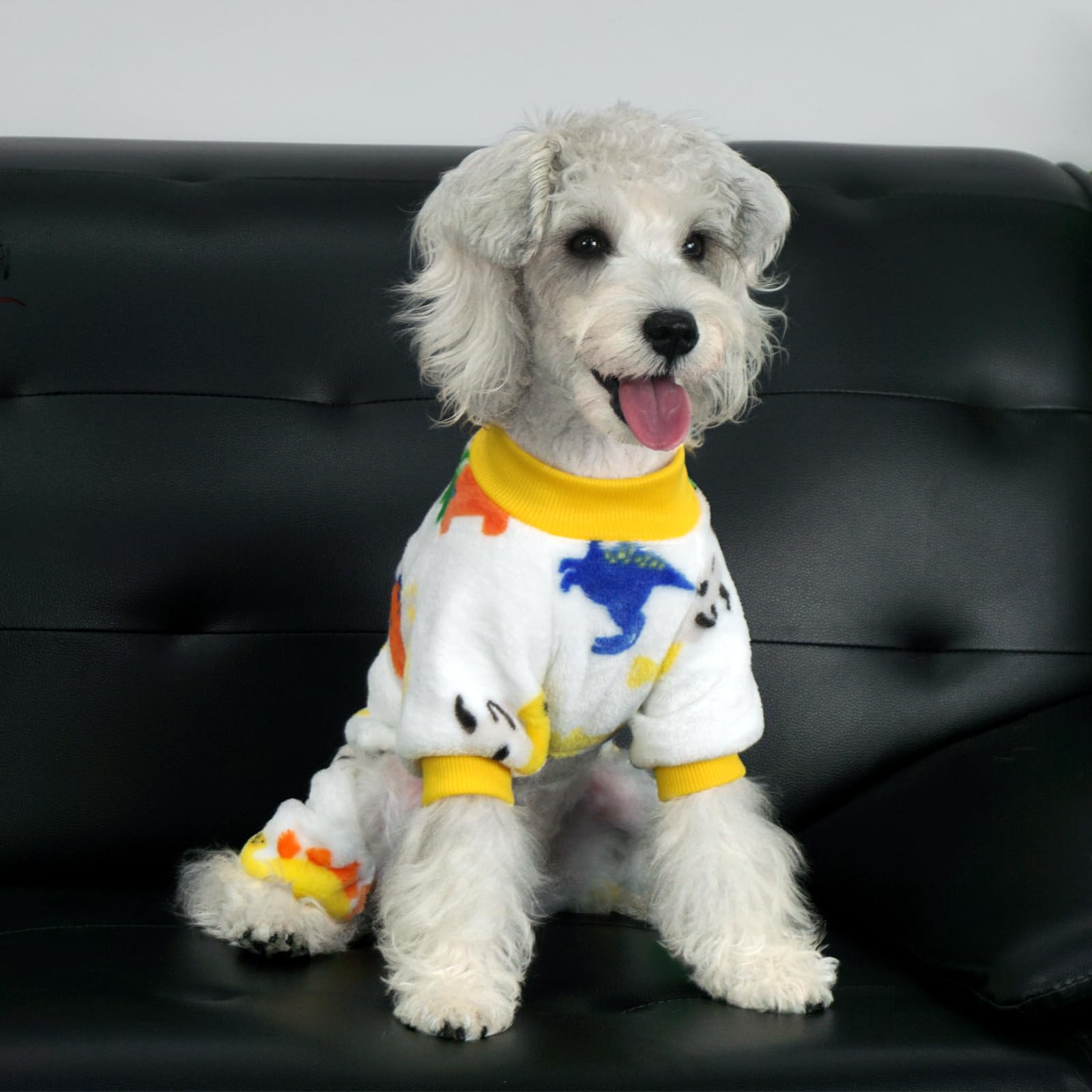 XPUDAC Dog Pajamas Fleece Dog Sweaters for Small Medium Dogs Girl Boy Soft Warm Dog Clothes for Doggie Winter Christmas(Large)