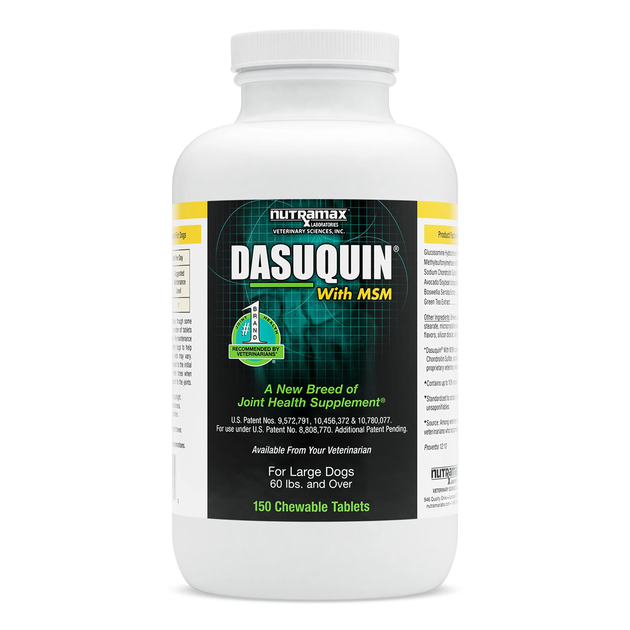 Nutramax Laboratories Dasuquin with MSM Joint Health Supplement for Large Dogs - With Glucosamine, MSM, Chondroitin, ASU, Boswel