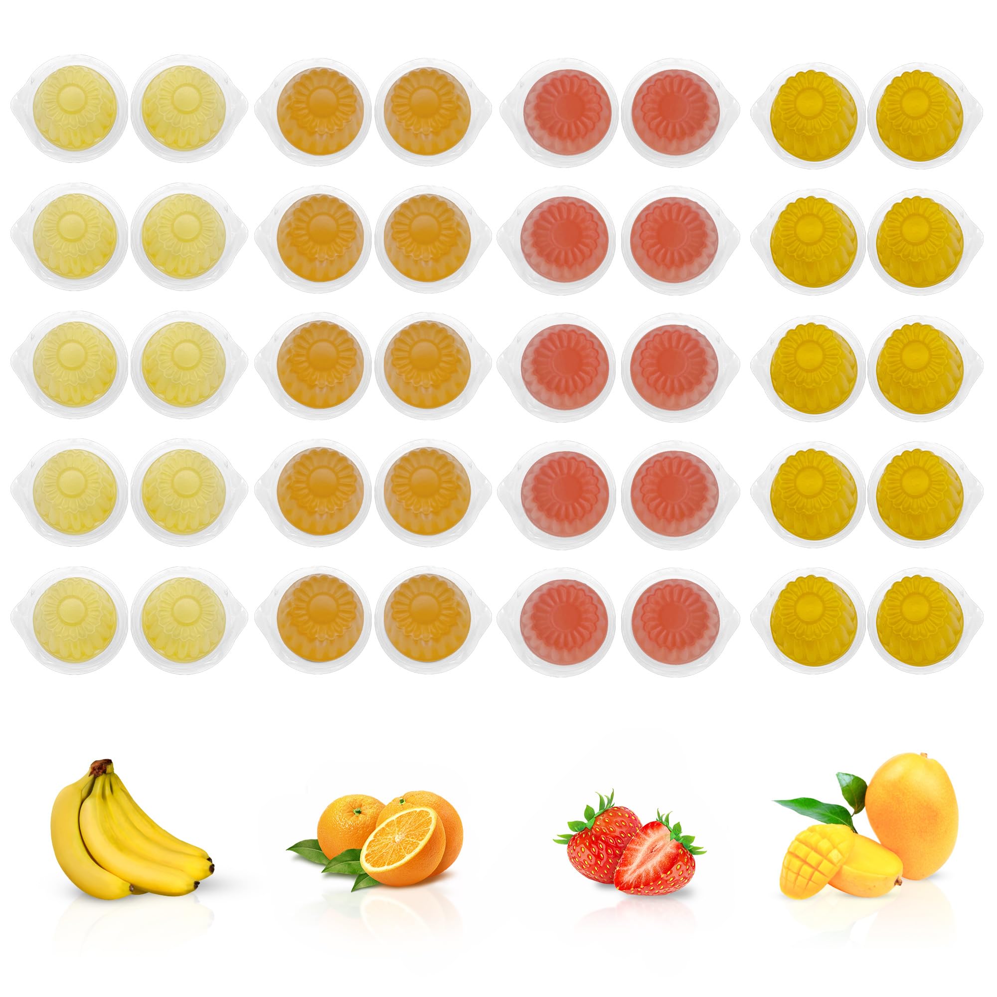 Pet Jelly Pods Variety Pack - Nutritious Jelly Fruit Nectar Treats for Geckos, Sugar Gliders, Birds, Small Pets - Real Fruit Jui