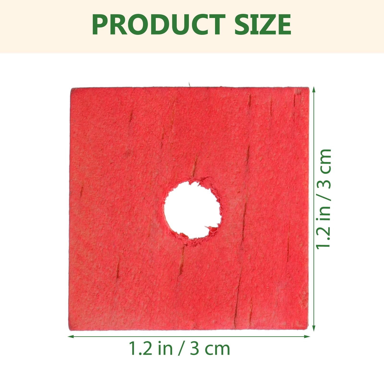 Parrot Toys 100 Pcs Wooden Blocks Bird Chewing Toy Beak Trim Parrot Foot Craft Cage Part Toy Mini Wood Chip Charms For Diy Playi