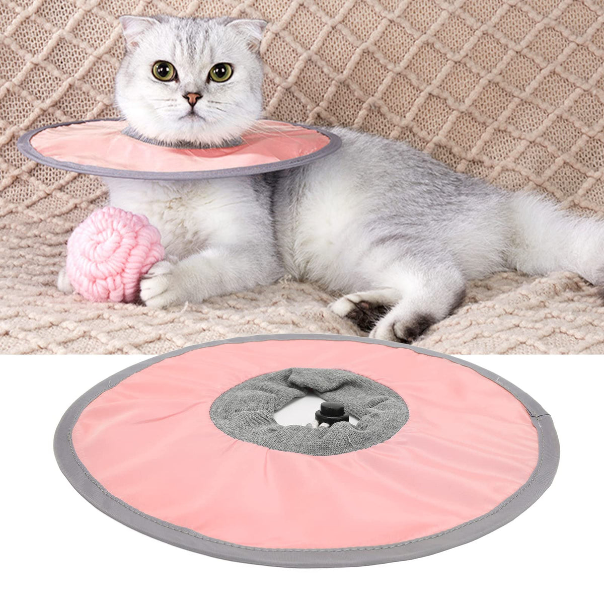 Keenso Soft Elizabethan For Cats Protective For Dogs And Cats Pet Cone Recovery For Cats Dogs ()