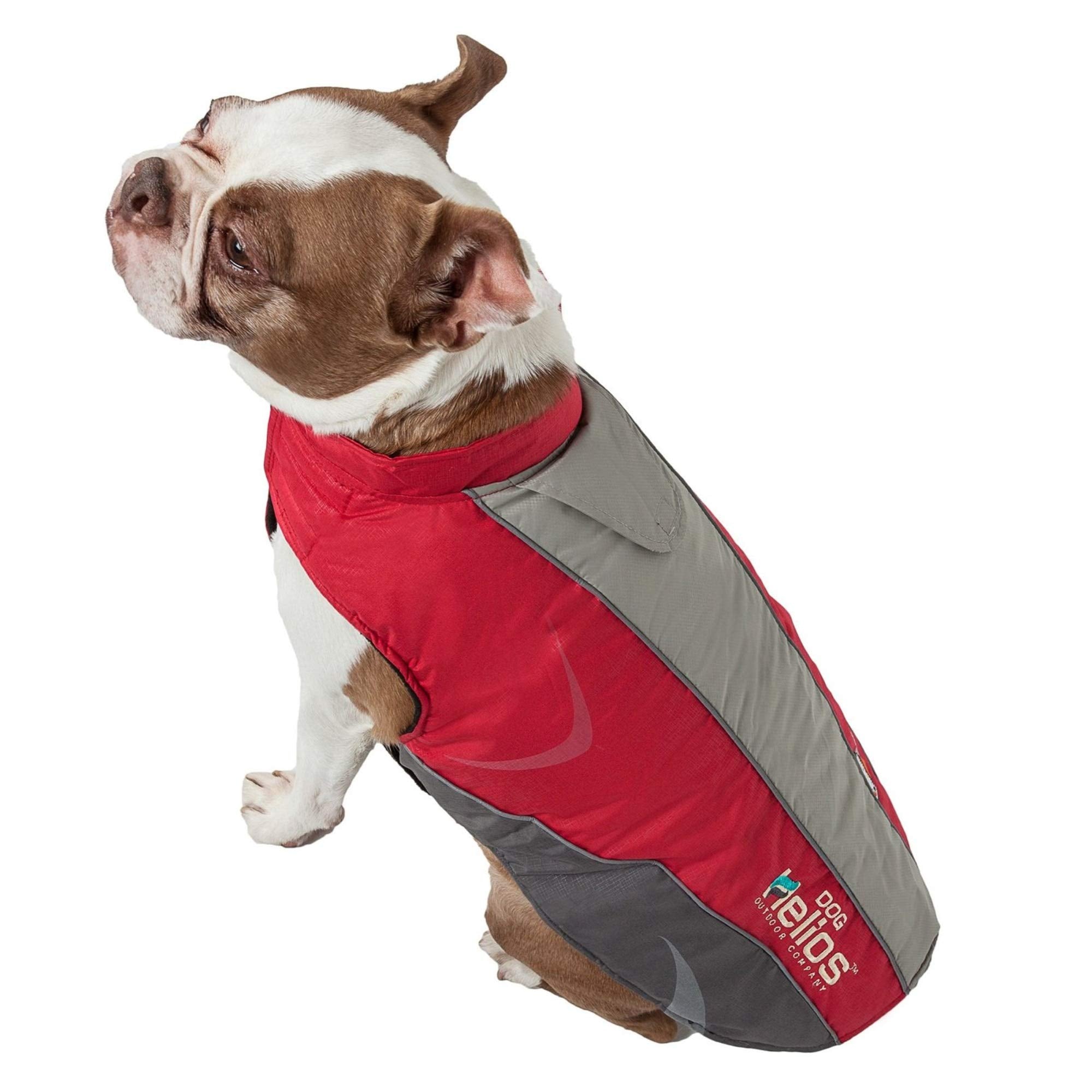 DOGHELIOS Altitude-Mountaineer Wrap-hook and loop Protective Waterproof Pet Dog Coat Jacket w/ Blackshark Technology, Small, R