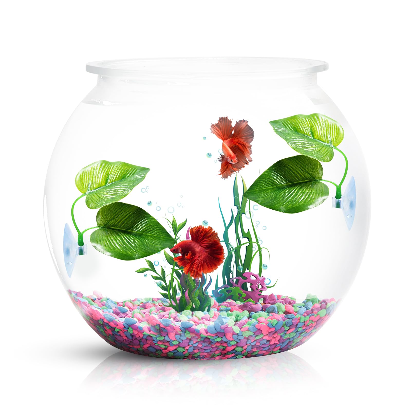 CousDUoBe 4 Pack Betta Fish Leaf Pad Improves Betta s Health by Simulating The Natural Habitat - Natural, Organic, Comfortable