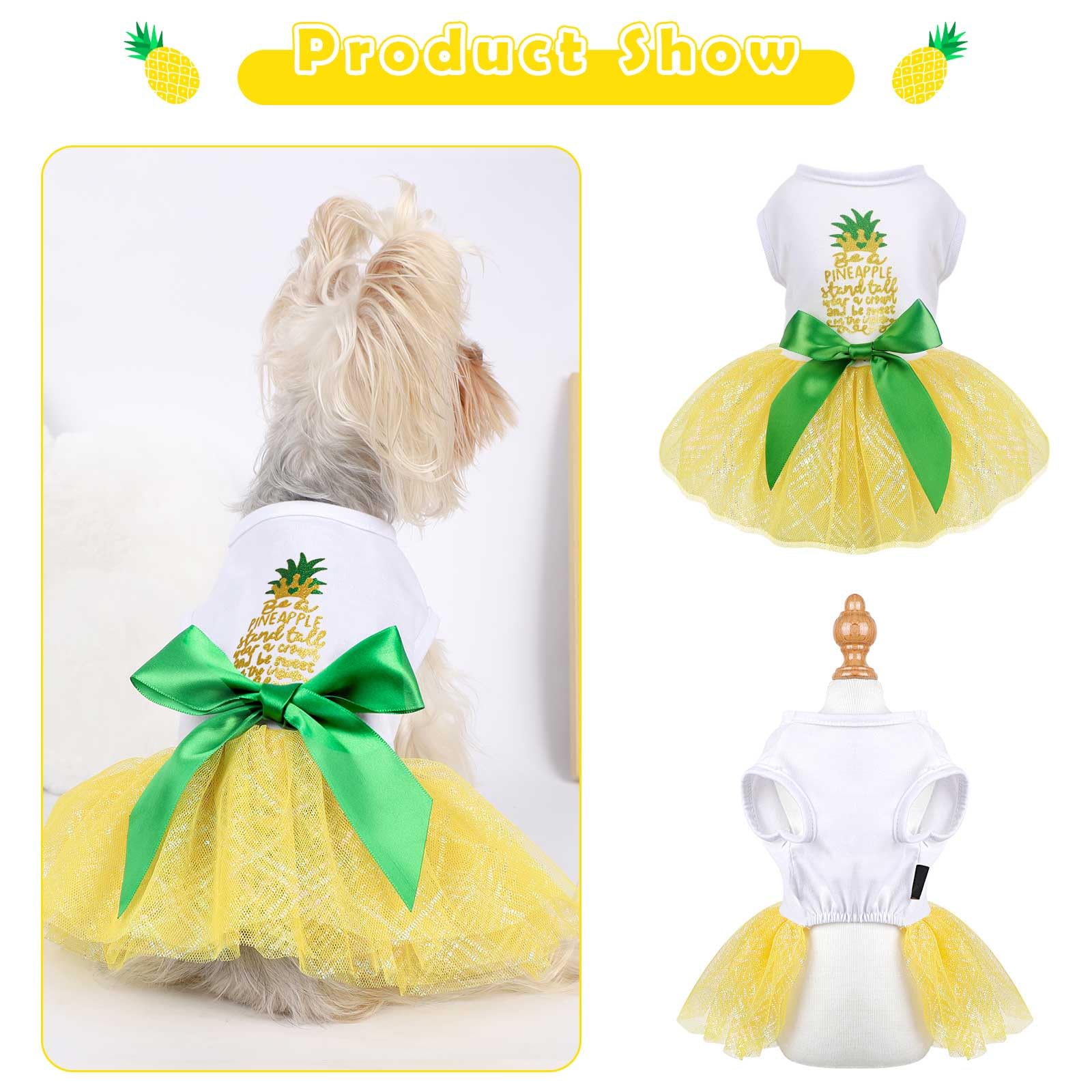 Dog Clothes For Small Dogs Girl, Spring Pet Dress Puppy Princess Tutu Cute Puppy Tulle Dresses Pet Clothes Cat Apparel Chihuahua