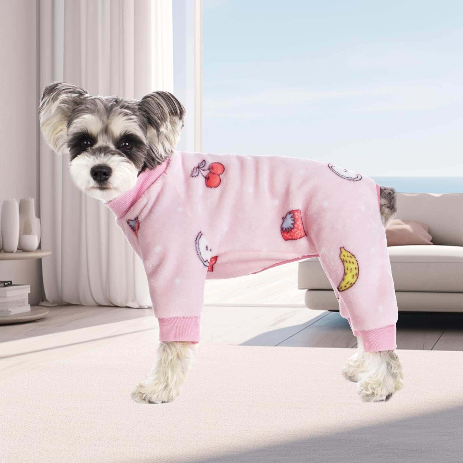 Dog Pajamas For Small Dogs, Winter Dog Onesie, Warm Velvet Puppy Jumpsuit, Doggies Bodysuits, Girl Boy Dog Winter Clothes For Ch