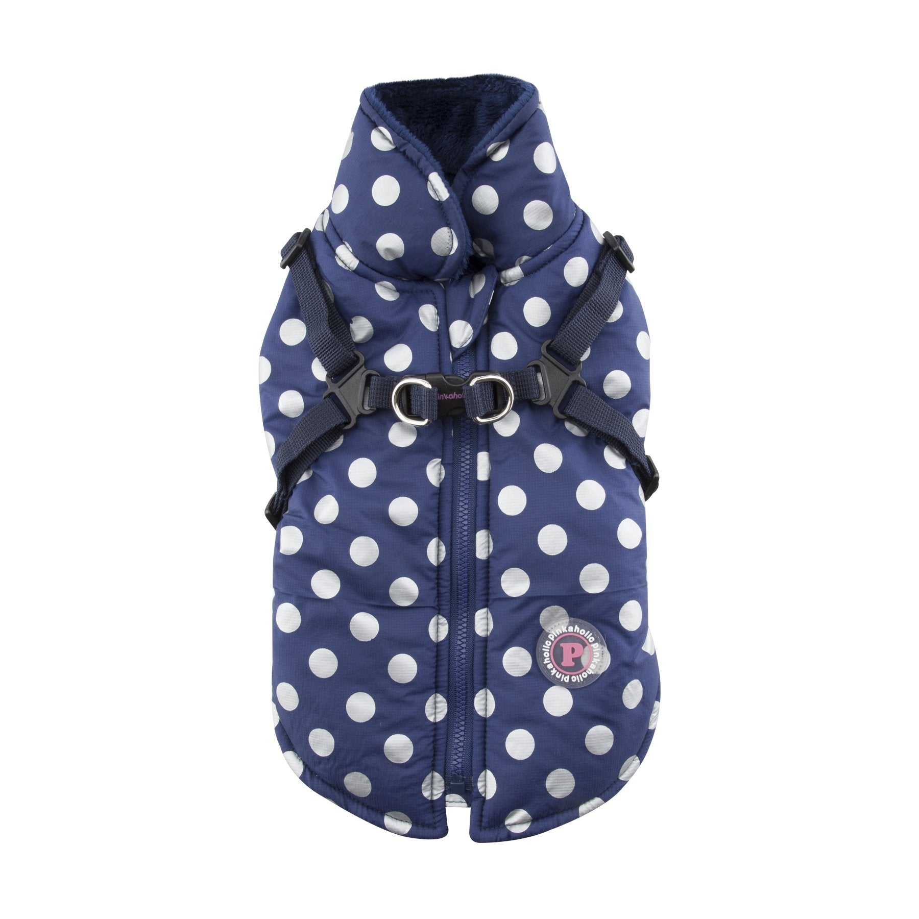 Pinkaholic New York Pinkaholic New York Miss Dotty Winter Fleece Vest, Small, Navy