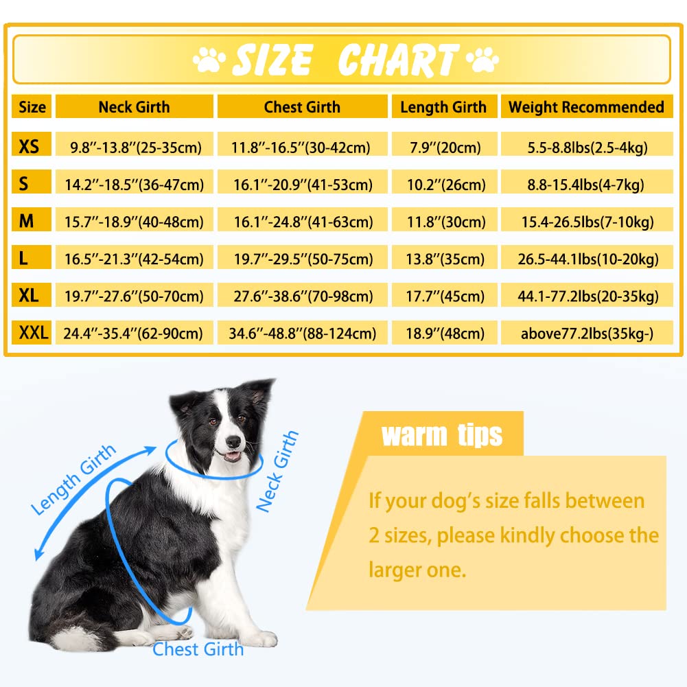 Emust Life Jacket For Large Dogs, Dog Life Vest For Small/Medium/Large Dogs With Double Rescue Handles, High Reflective Dog Life Preserver For Swimming, Yellow,L