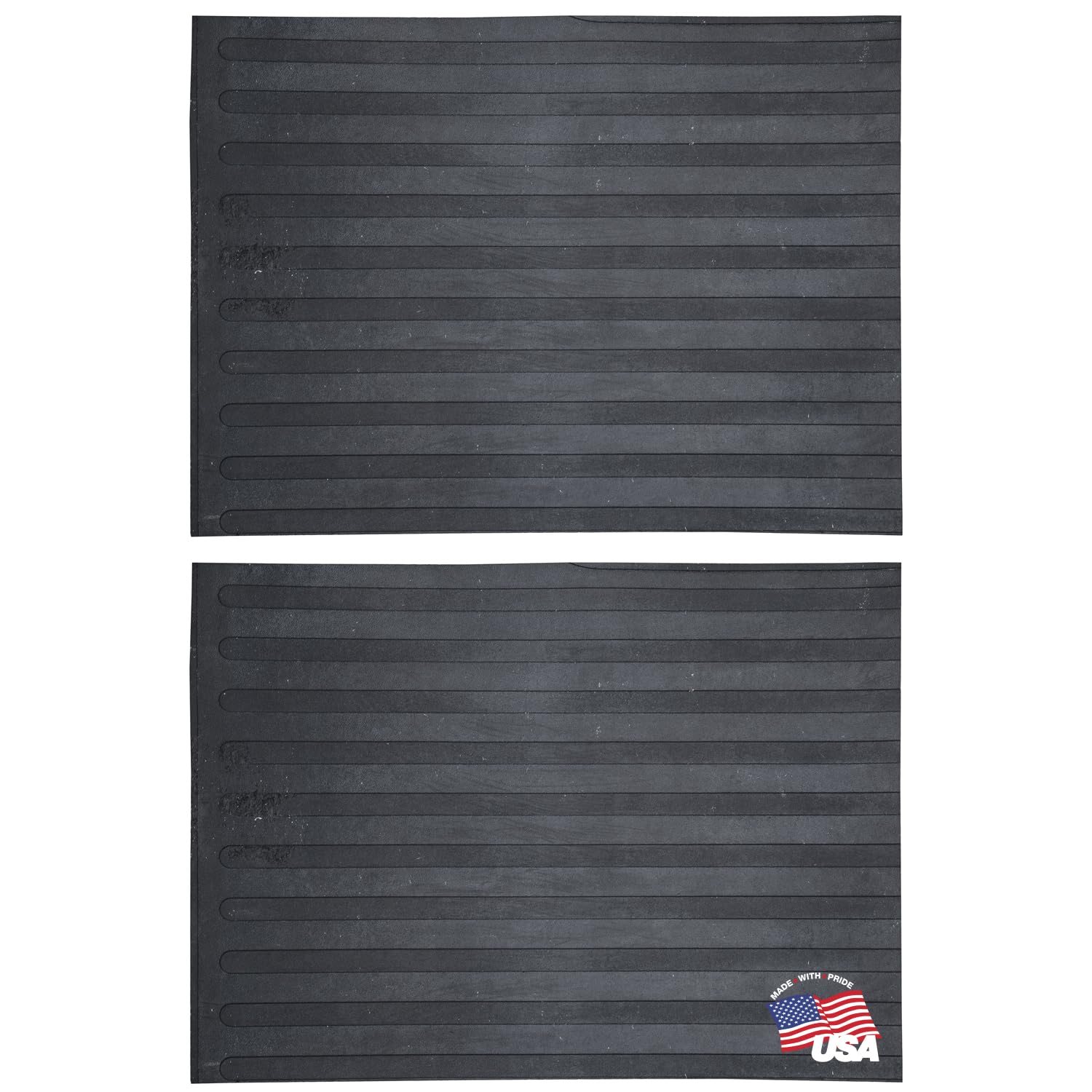 Boomerang Rubber Multi-Use Utility Mat, 3 X 4 X 5/16, 2 Pack, Made in The USA, Recycled Rubber Value-Grade Mats Great for Agri