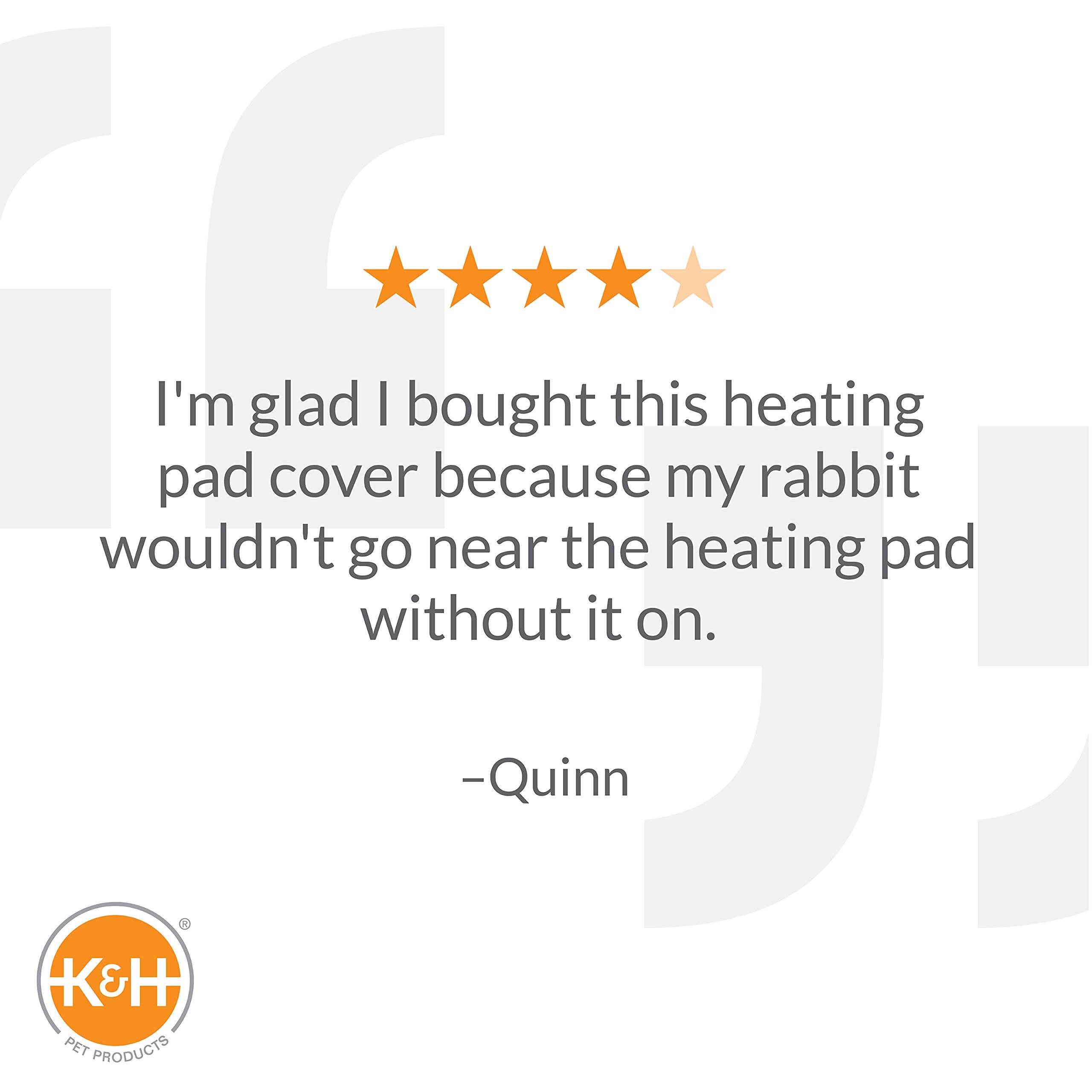 K&H Pet Products Outdoor Small Animal Heated Pad For Rabbits And Small Animals Tan 9 X 12 Inches