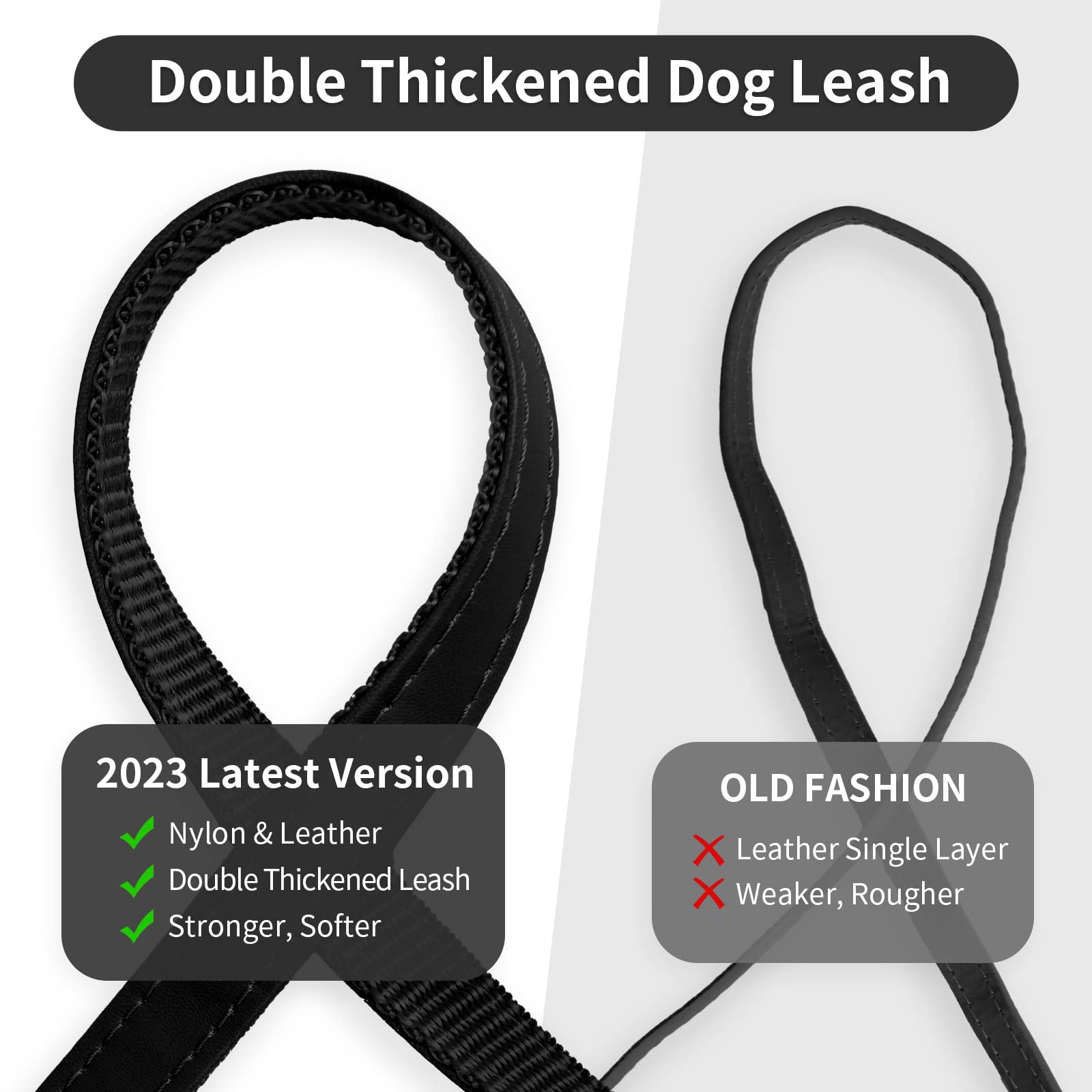 Spiked Dog Collar, Spike Collar For Dogs, Durable Pu Leather Studded Dog Collar With Leash, Epesiri Funny Mushrooms Rivet Small Puppy Dog Collars, Pet Cat Adjustable Collar, Best Gift, Black Xsmall