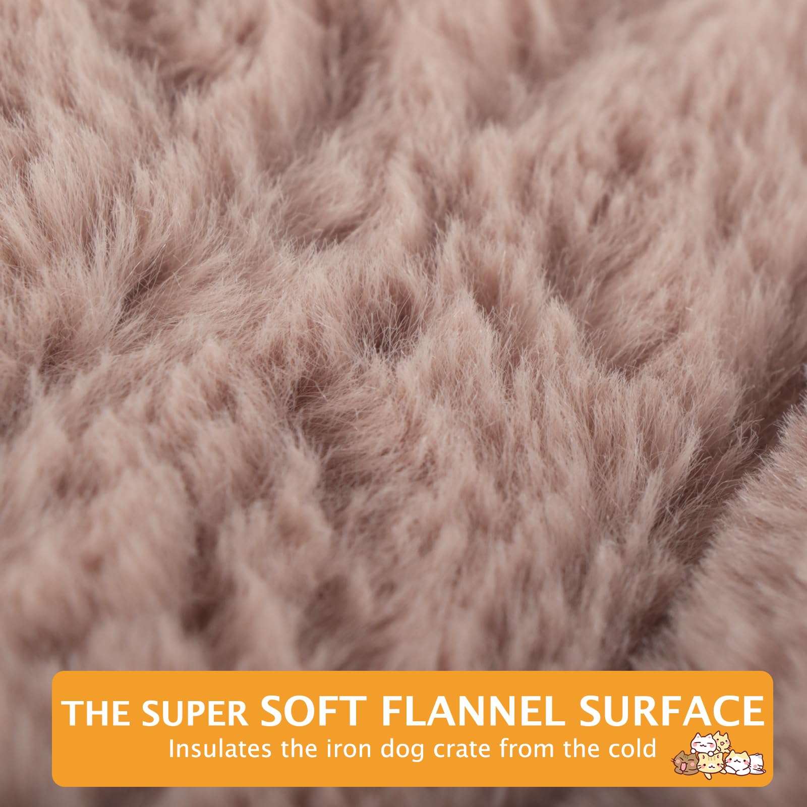 Vetasac Dog Bed Mat, Soft And Warm Pet Cushion, Dual Purpose Washable Mattress Bed For Small Medium Large Dog And Cat Sleeping Xb004 (36'X23', Khaki)