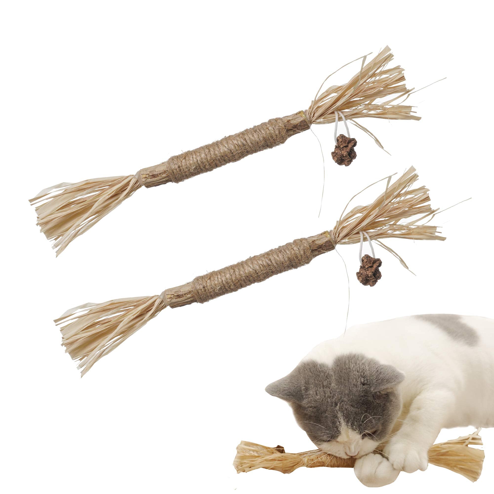 PAZS GIFT Catnip Toy Cat Toys Catnip Toy cat chew Toy cat Kicking silvervine Stick Teeth Cleaning Cute Kitten Teething Indoor I