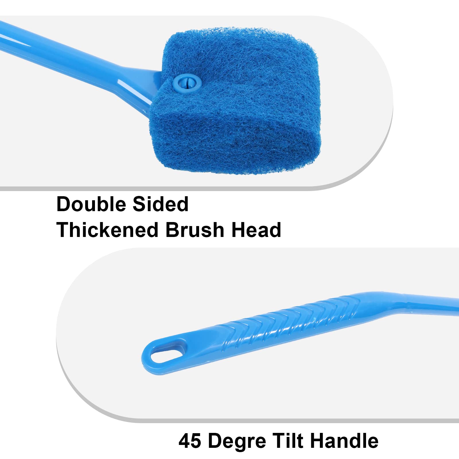 Ntrjtrss Fish Tank Cleaner, Double Sided Sponge Aquarium Cleaner Water Tank Cleaner - Fish Tank Algae Cleaner Fish Tank Glass Cl