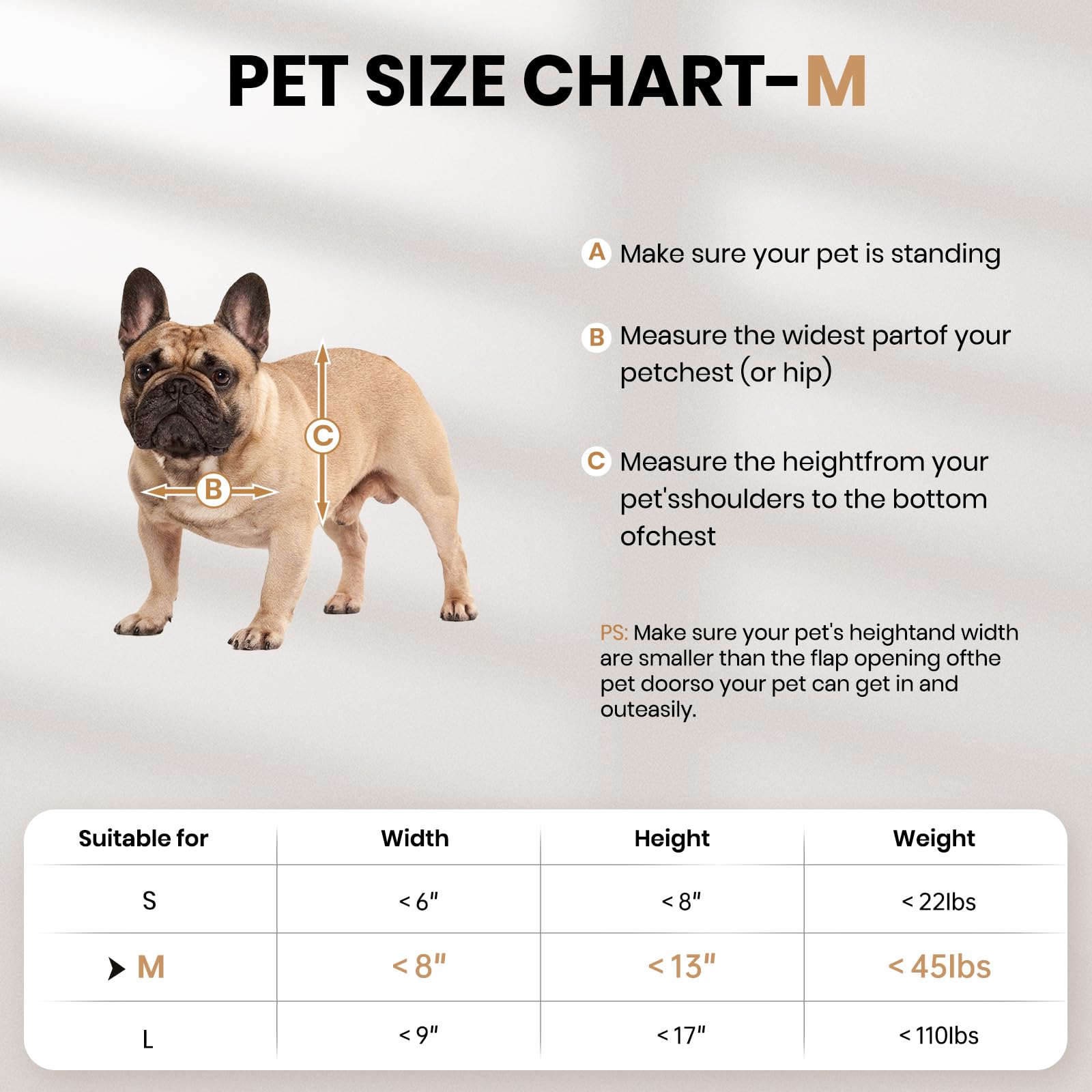 Dog Door All Aluminum Medium, Doggy Doggie Cat Door, Heavy Duty Pet Door For Install In Interior Exterior Doors Or Wall, 2 Magne