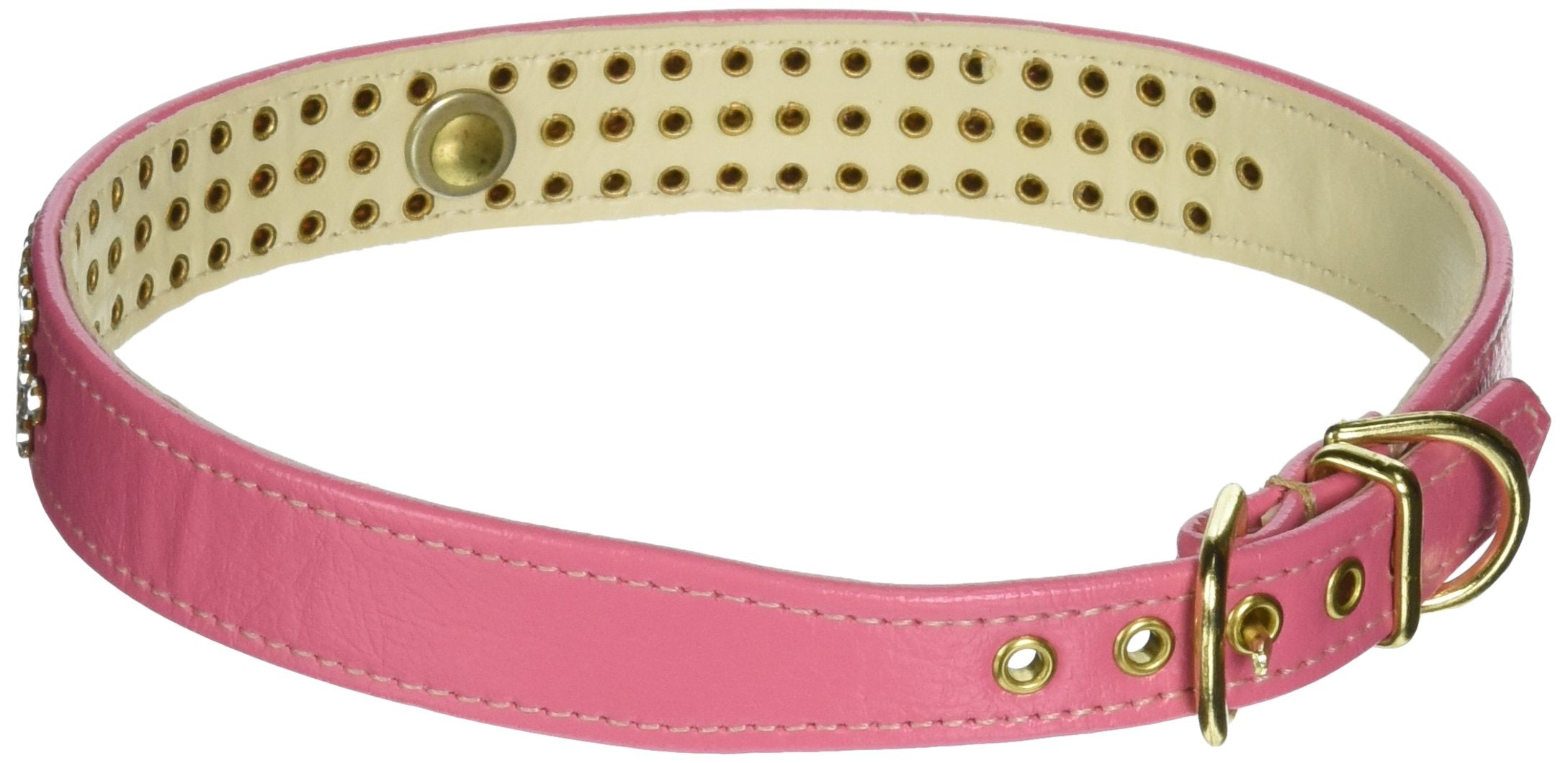 Dog, Puppy & Pet Collar, &quot;#73 Clear Crystal Jewelry Set&quot; Pink 20