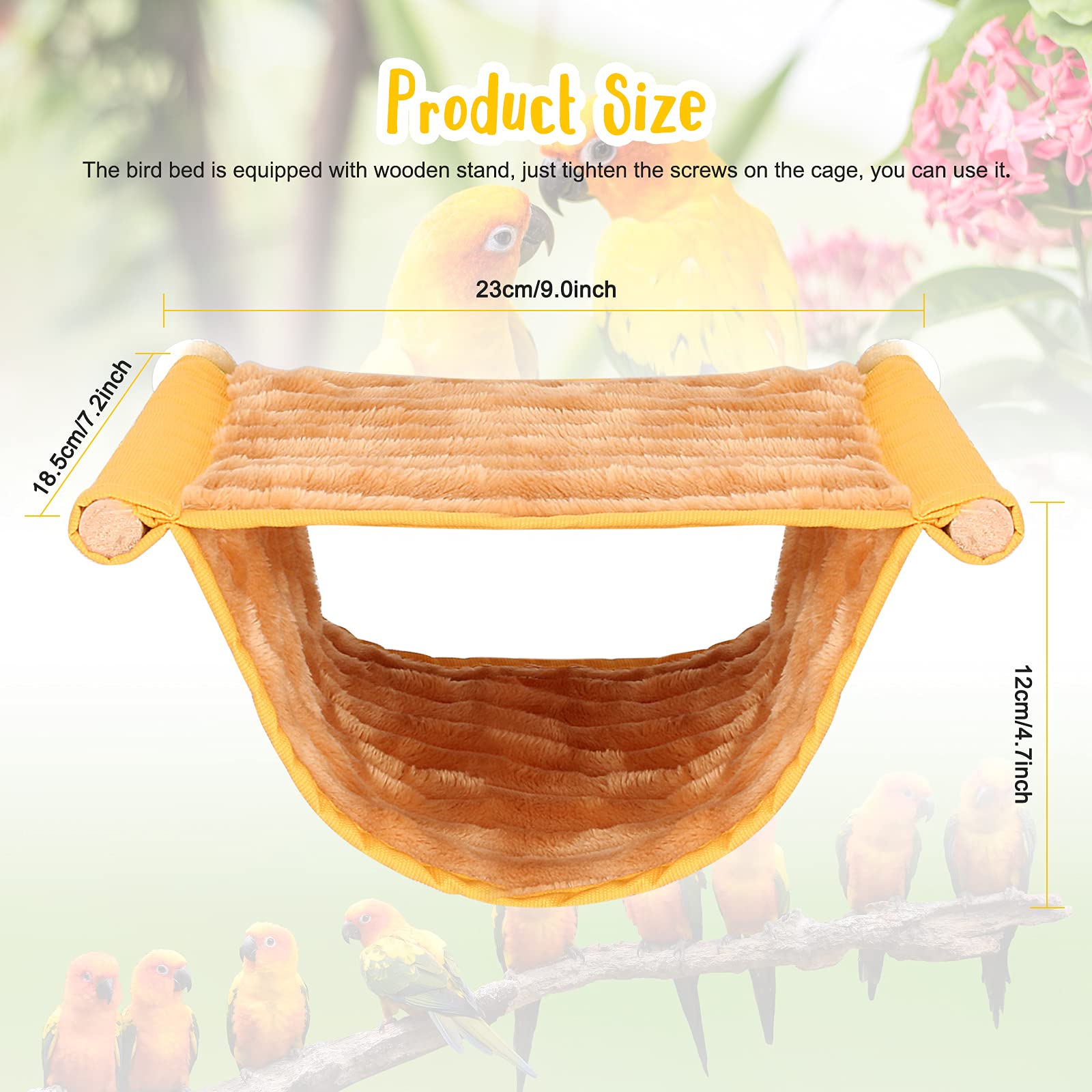 Bwogue Winter Warm Bird Nest Bed Hanging Hammock Snuggle Hut Parrot House Tent Toy Bird Cage Perch For Parakeet Budgies Cockatie