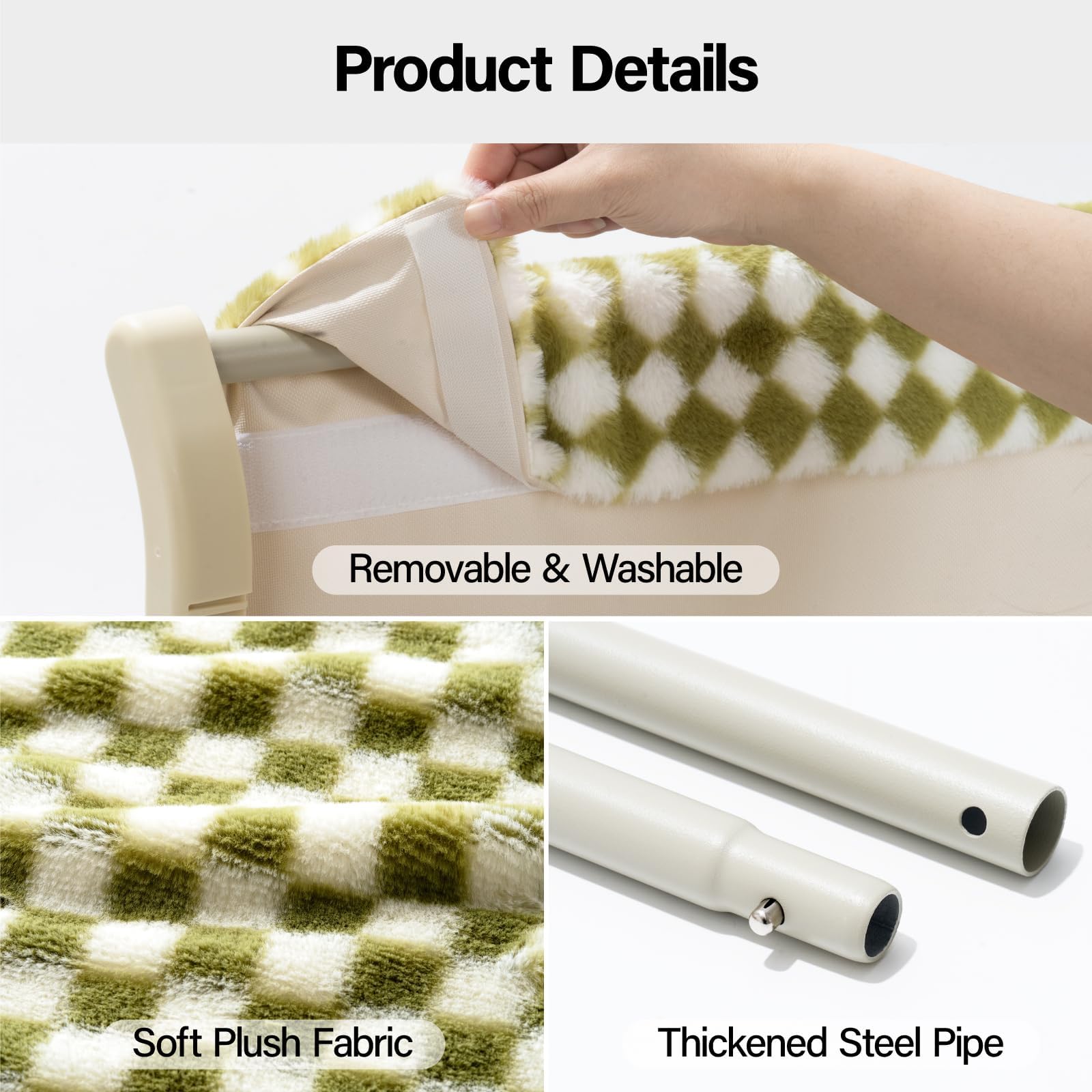 Mewoofun Window Sill Perch For Indoor Cats, One-Step Sliding Clamping Slot Adjustment Window Hammock With Removable Covers, Cat