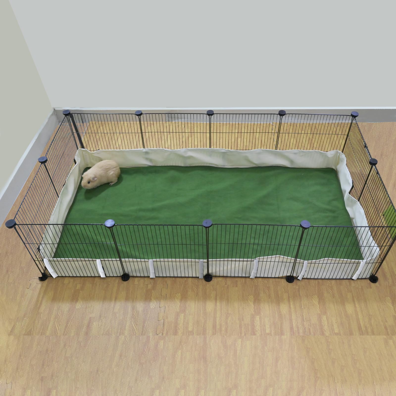 Fulue Guinea Pig Waterproof Cage Liner C&C 2X4,Guinea Pig Cage Canvas Bottom Replacement 56X28 55X27Beige (C&C 2X4)