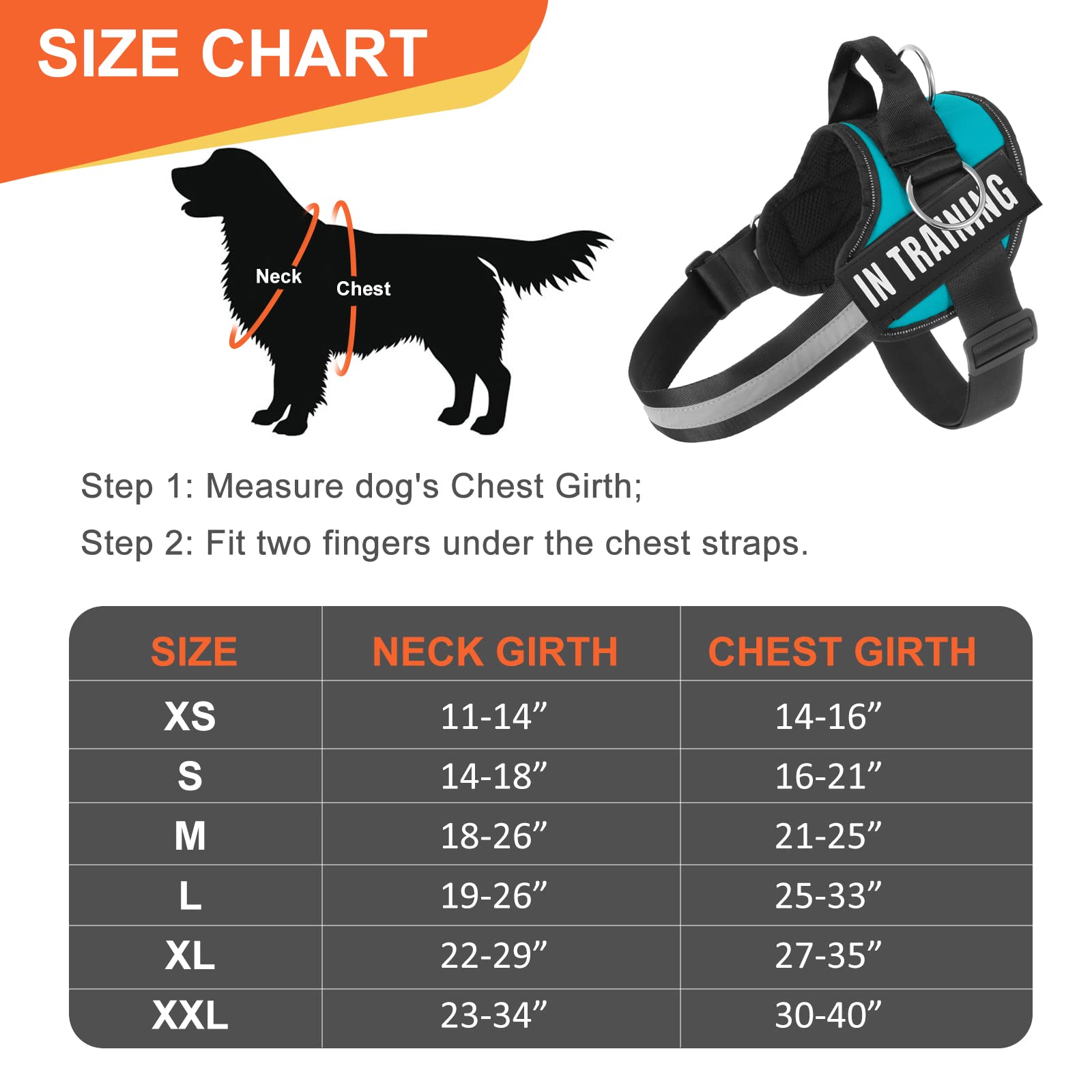 Essential Dog Harness, No Pull Pet Harness With 3 Side Rings For Leash Placement, No Choke, Reflective, Adjustable Pet Vest, Eas