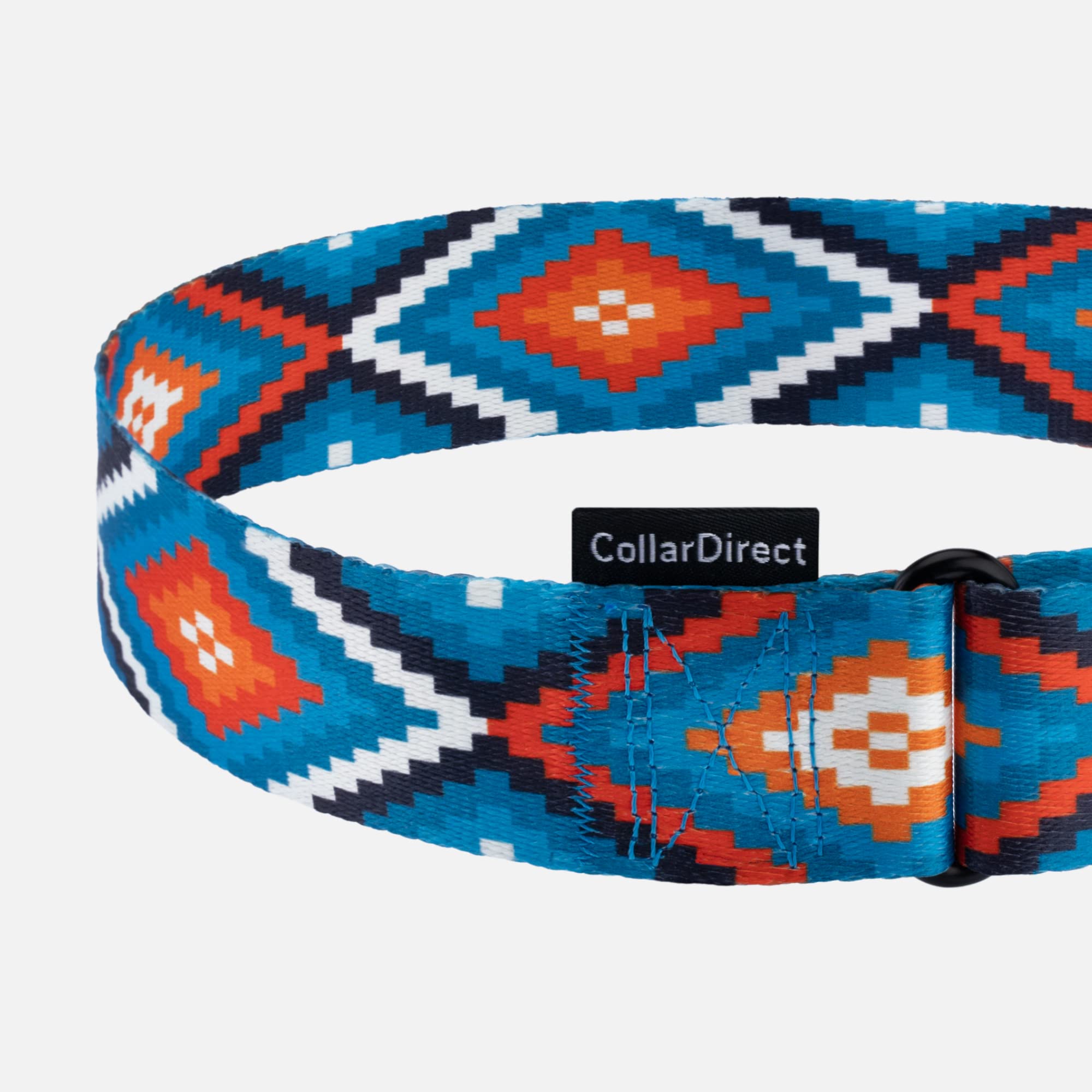 Collardirect Martingale Dog Collar Nylon Safety Training Tribal Pattern Adjustable Heavy Duty Collars For Dogs Medium Large (Pattern 3, Large, Neck Size 15'-20')