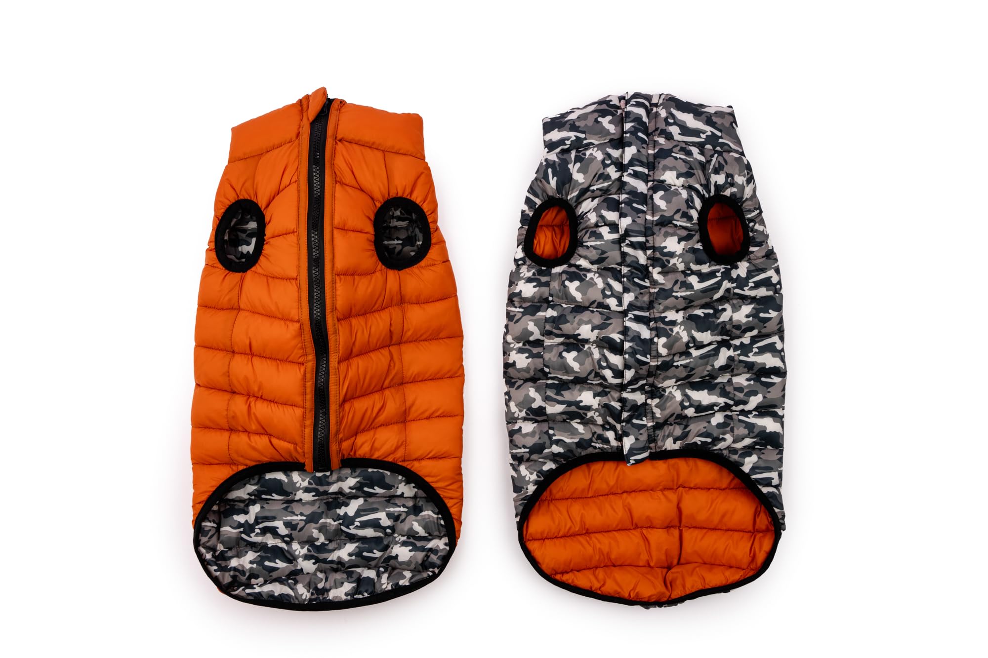 Winchester Pet Premium Reversible Dog Puffer Vest, Black, Large