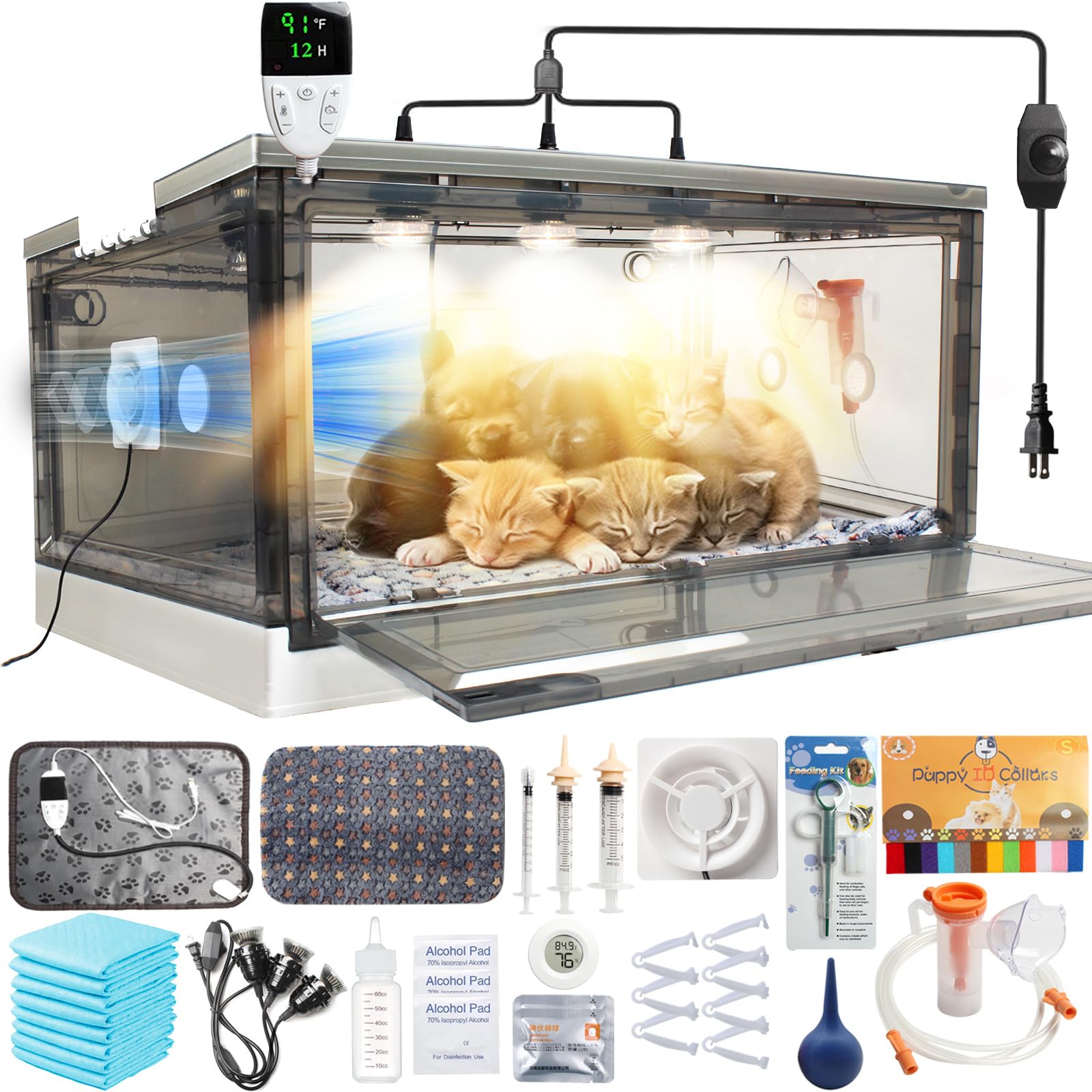 Puppy Incubator - Incubator For Puppies With Heating And Fan Features, Kitten Incubator,Puppy Incubator For Dogs, Incubator For 