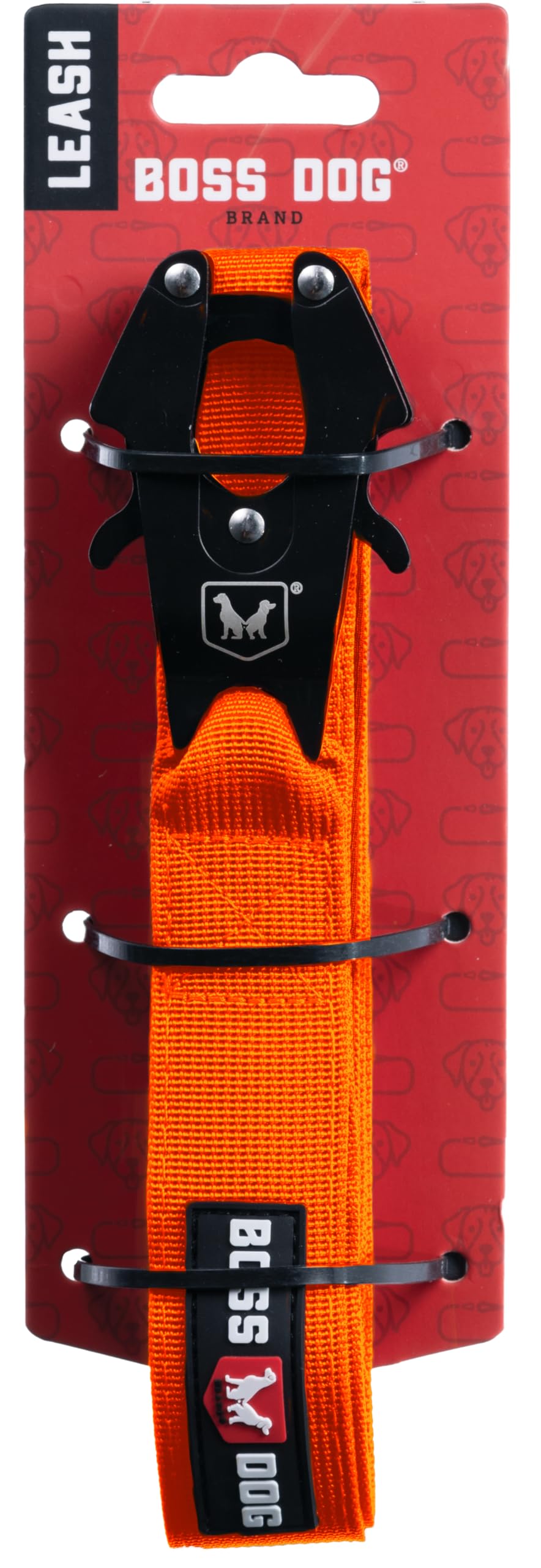 Boss Dog Tactical Leash, Hunter Orange, 4 Ft