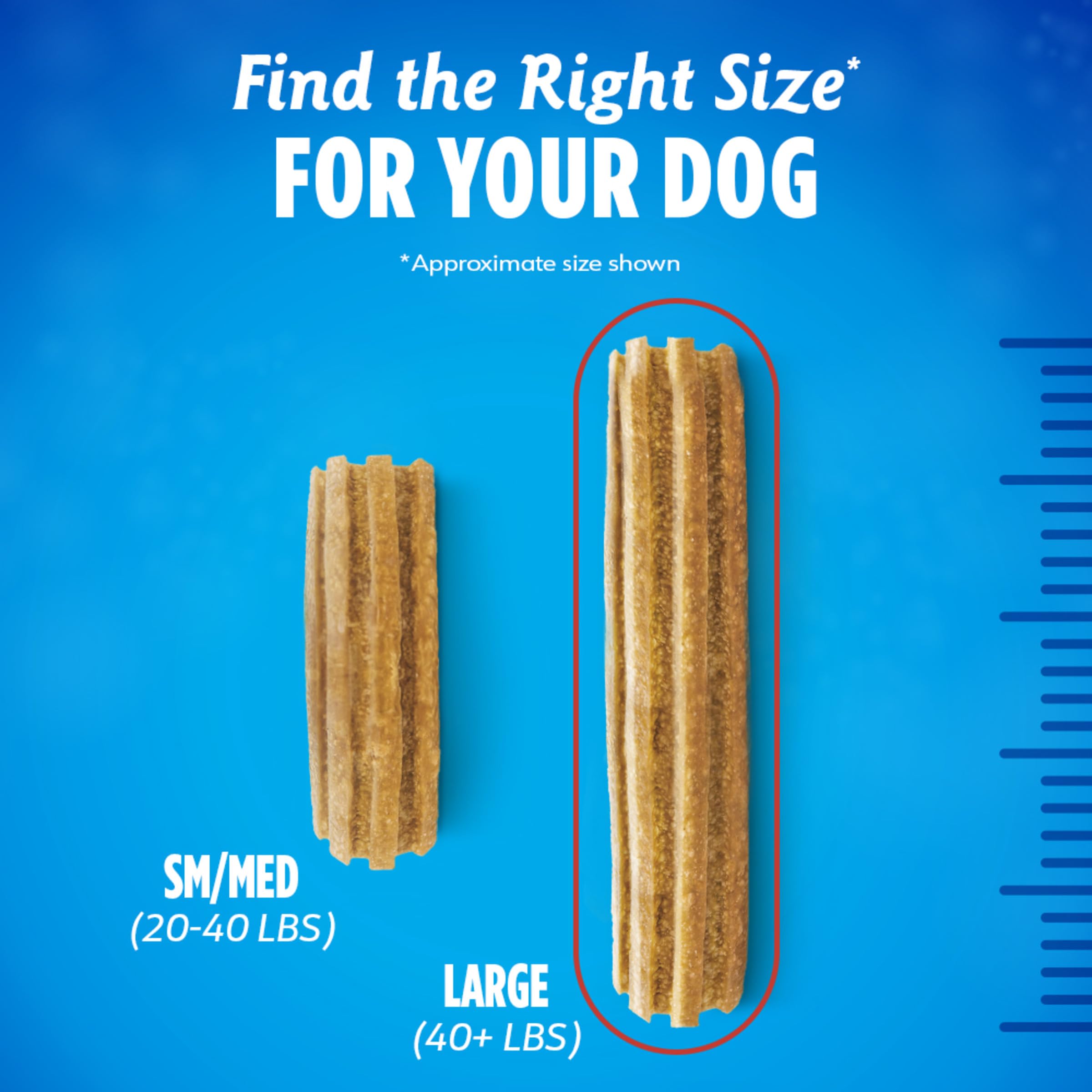 Dentalife Plus Digestive Support Dog Treats for Large Dogs 40 lbs. and up, Cleans Teeth, Freshens Breath, & Supports Healthy Gut