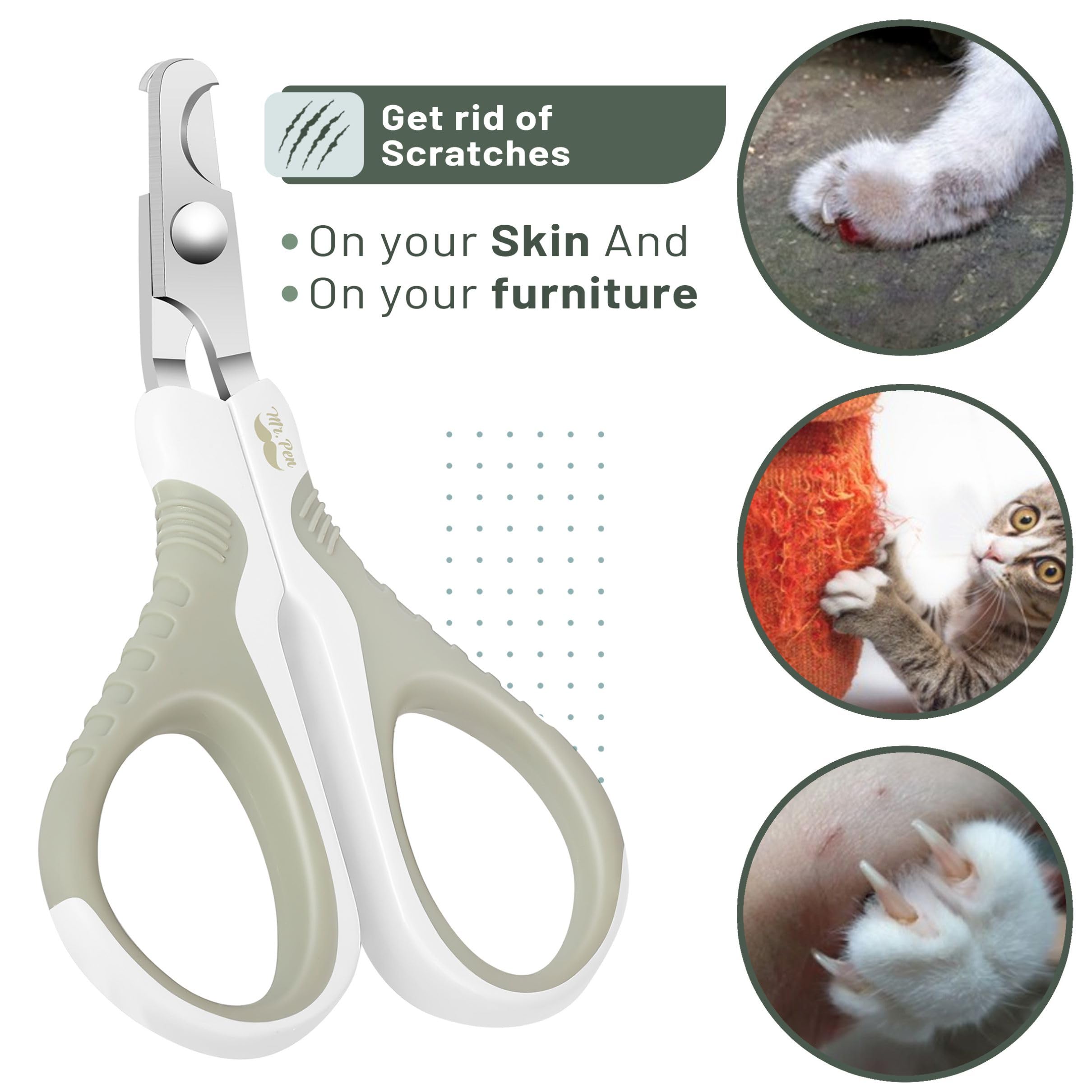 Mr. Pen Cat Nail Trimmer - Light Beige, Also Suitable For Kittens And Small Dogs - Cat Claw Trimmer