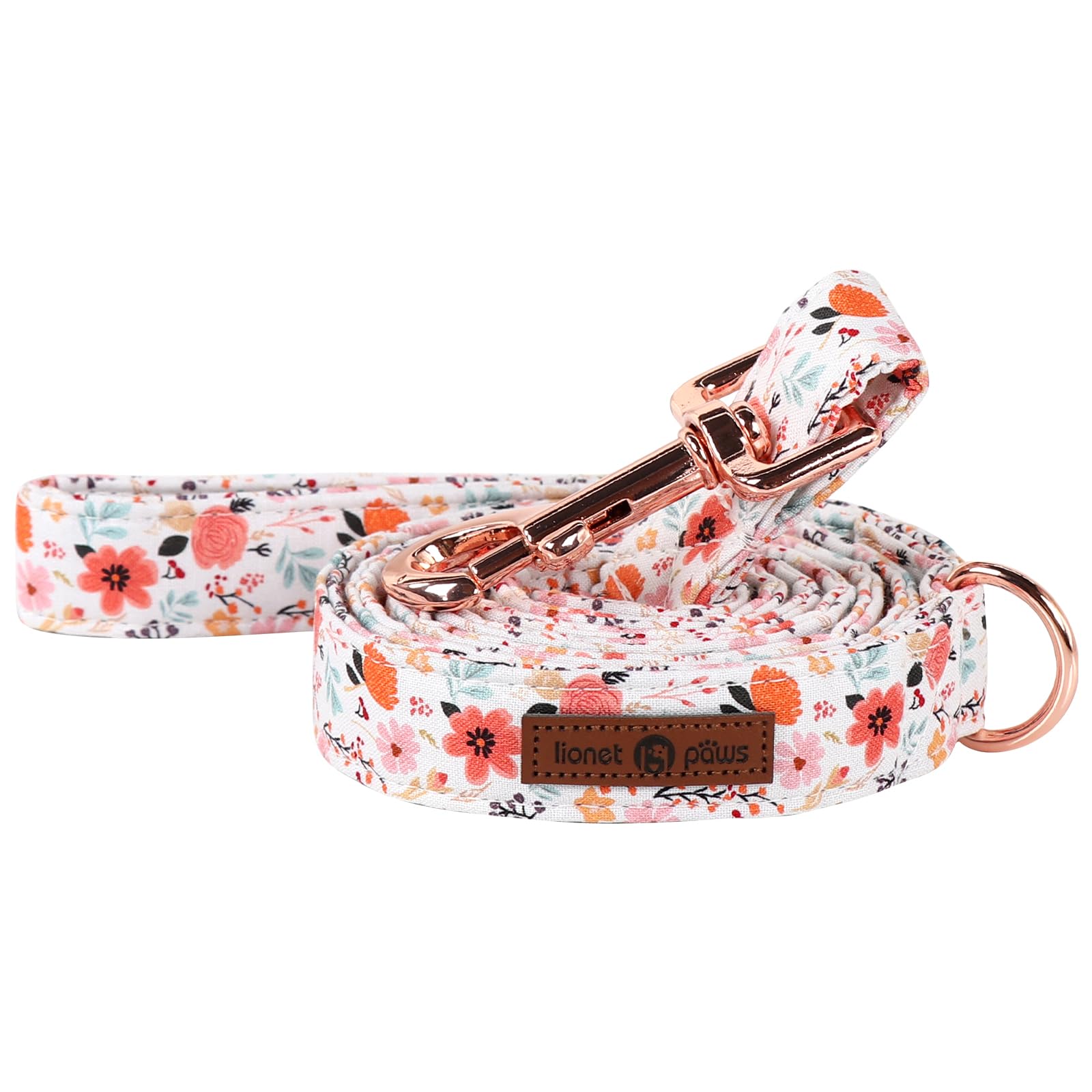 Lionet Paws Dog Leash,Summer Floral Handmade Dog Training Leash Pet Supply