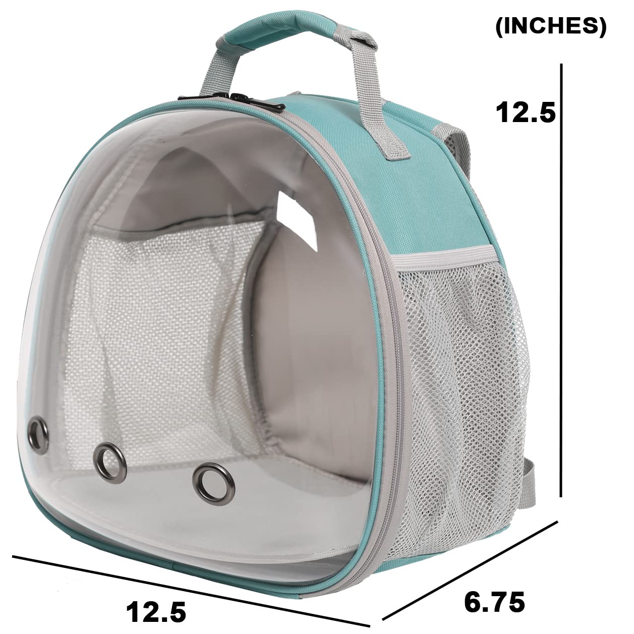 Bearded Dragon Travel Backpack With Harness And Leash Set,Lizard Backpack Travel Carrier,Space Capsule Clear Bubble Window Astro