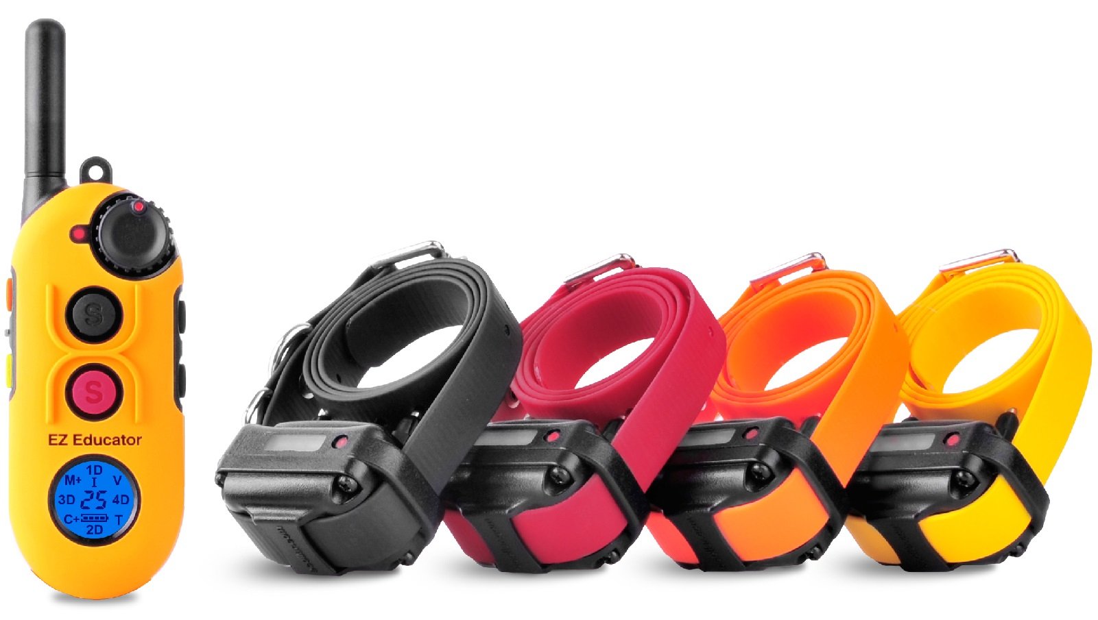 Educator Ez 1/2 Mile Dog Training Collar With Ergonomic Remote, Safe Humane Vibration Stimulation, Pavlovian Tone, Waterproof, O