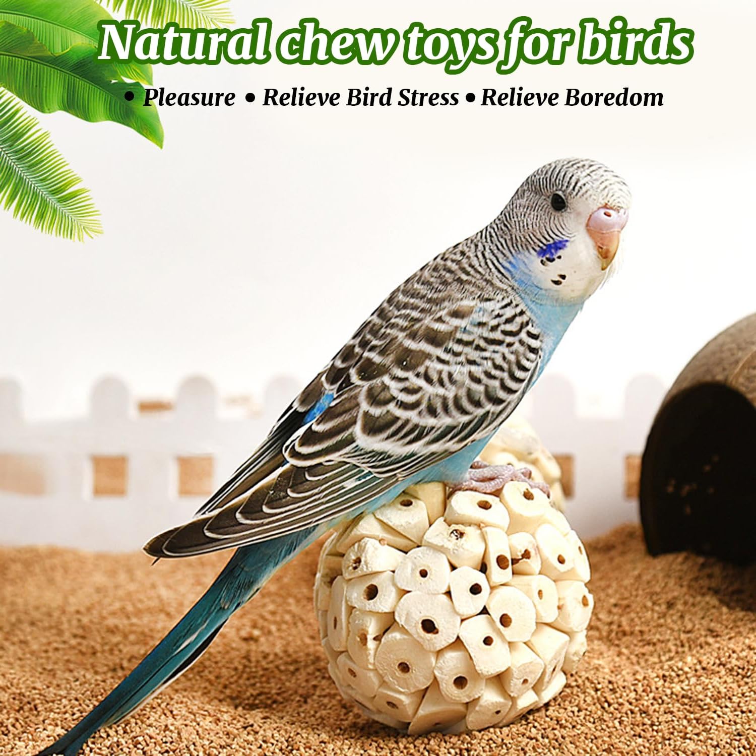 9 Pieces Bird Parrot Chew Toy Sola Balls, Natural Parrot Soft Chew Shredding & Foraging Toy, Bird Foot Balls For Cockatiel Conur