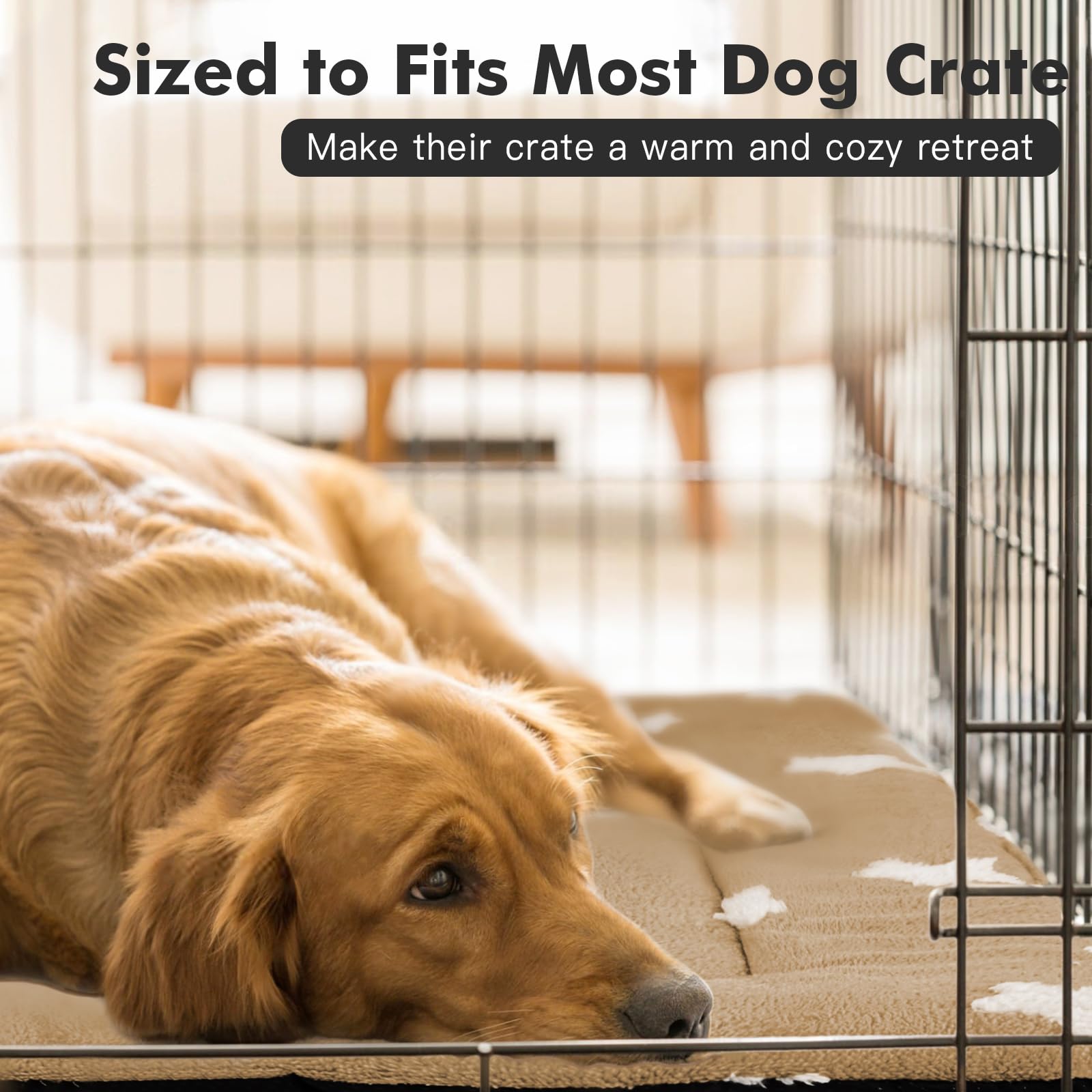 Mora Pets Dog Crate Pad Dog Kennel Bed Crate Mat For Large Dogs Washable Cute Star Pet Bed For Cage Ultra Soft Flat Pillow Cushi