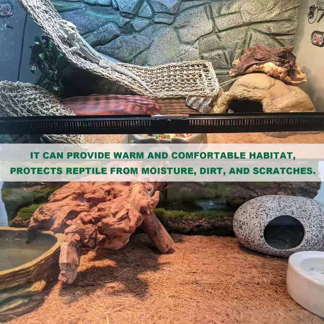 Sisipai Life Reptile Carpet Coconut Fiber, 36' X 18' Reptile Terrarium Substrate Liner, Tortoise Bedding Carpet Mat Supplies For Pet Lizard, Chameleon, Bearded Dragon, Leopard Gecko, Iguana